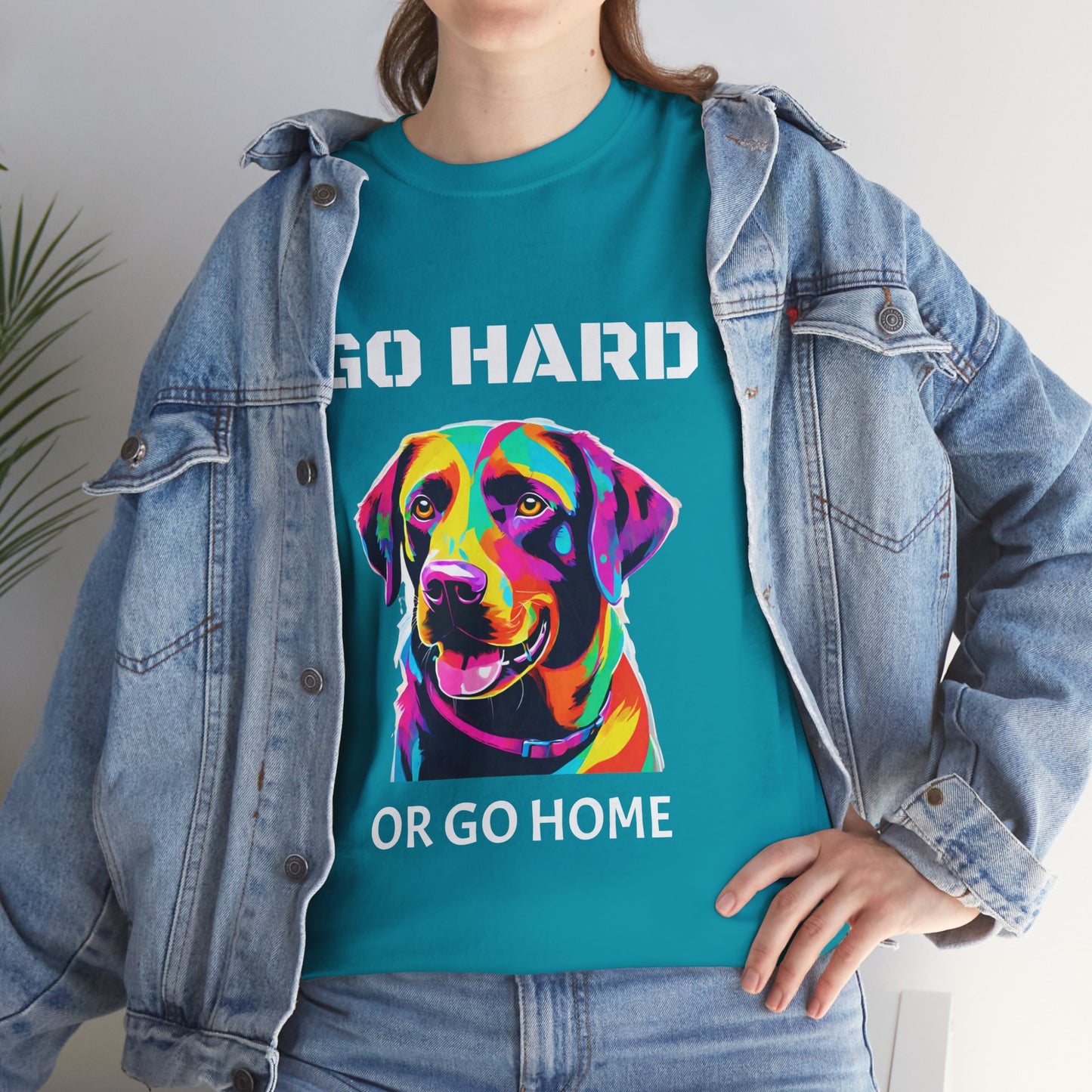 Labrador Retriever Dog Pop Art  - Go Hard Or Go Home Flashlander Gym Shirt