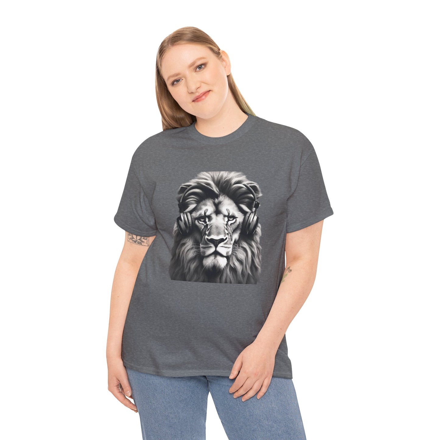 Lion Training with Headphones - Flashlander Gym Shirt