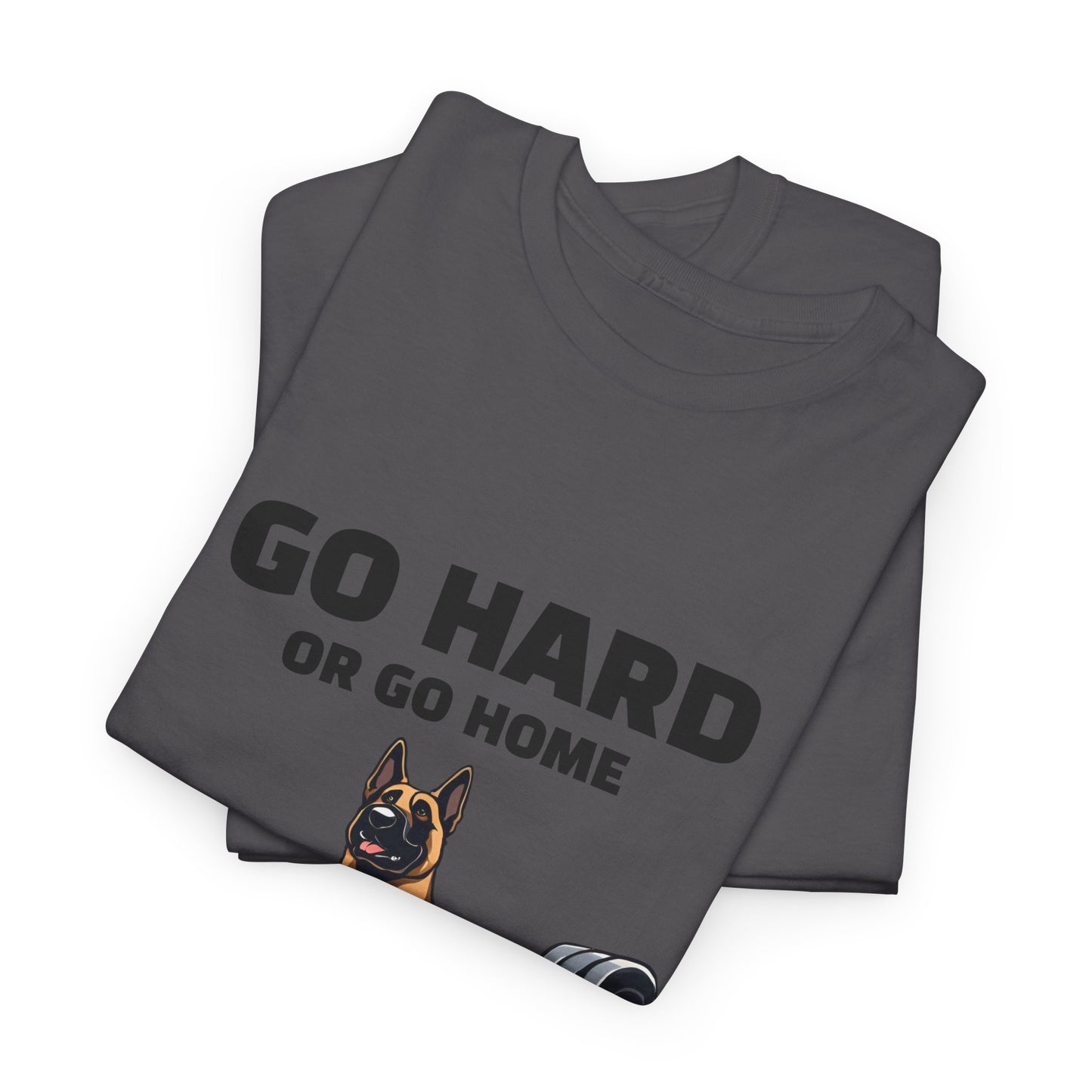 Muscular German Shepherd Dog Weightlifting  - Flashlander Gym Shirt