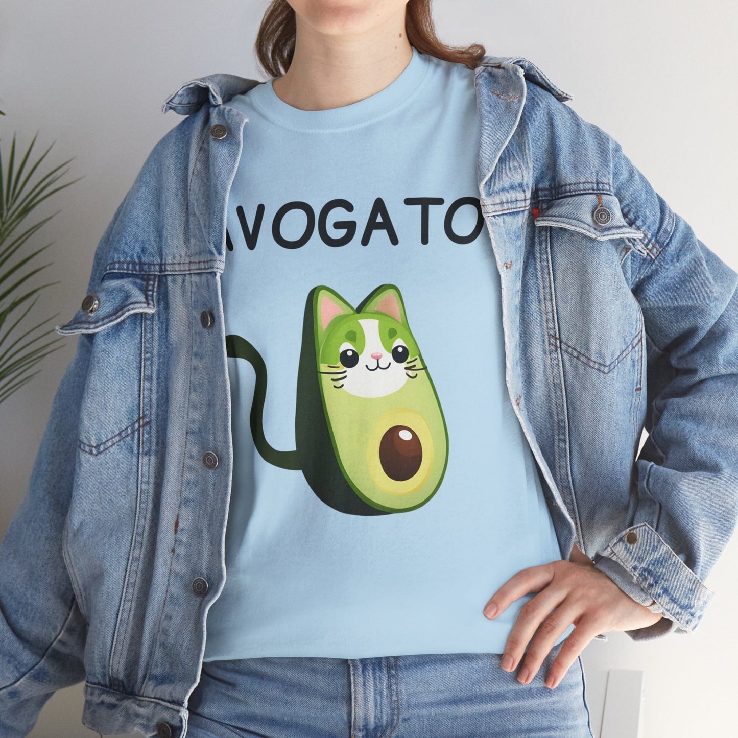 Avogato Funny Avocado Cat Face - Flashlander Gym Shirt