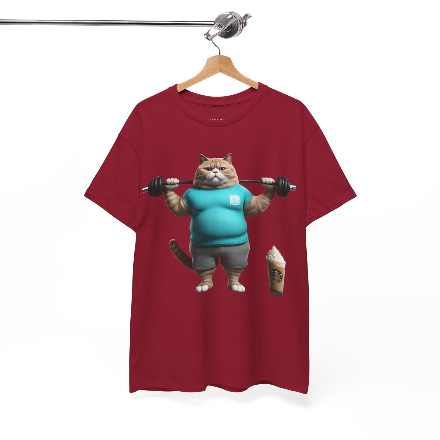 Funny Fat Cat Lifting - Flashlander Gym Shirt