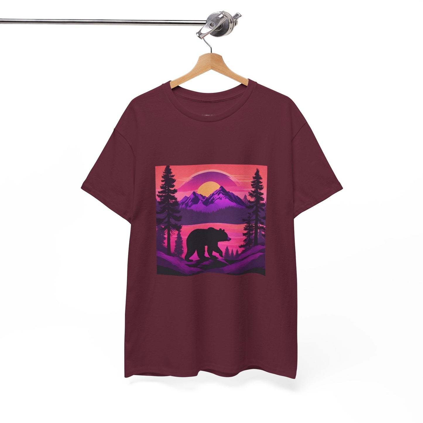 T-shirt graphique Bear Majestic Sunset Flashlander