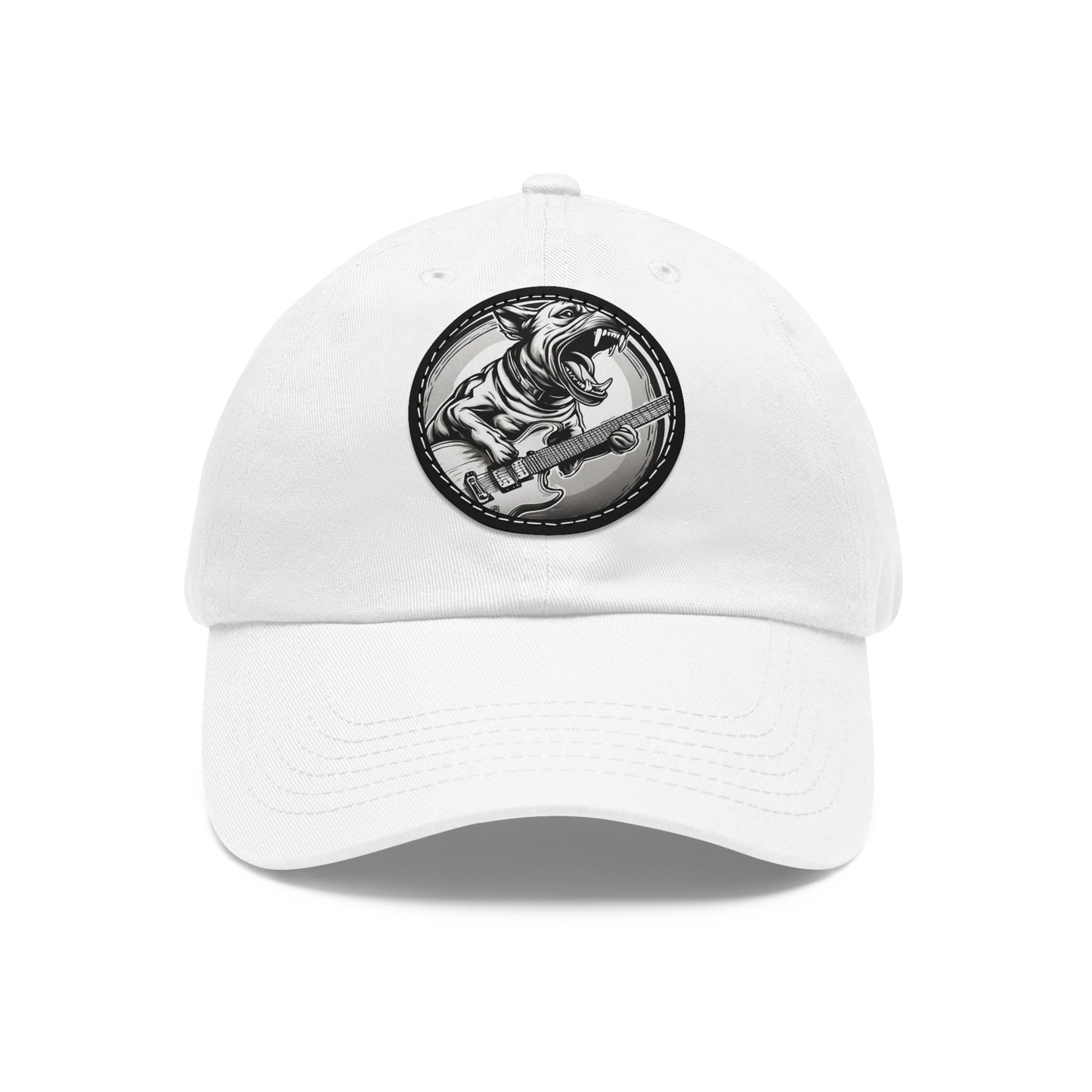 Guitar Dog Hat Sportswear Cap Guitar Dog Cap Dog Guitar Hat Dog Guitar Hat Hat Dad Hat with Patch (Round) Baseball Cap Dog Hat Rock Dog Hat Custom Hat Flashlander