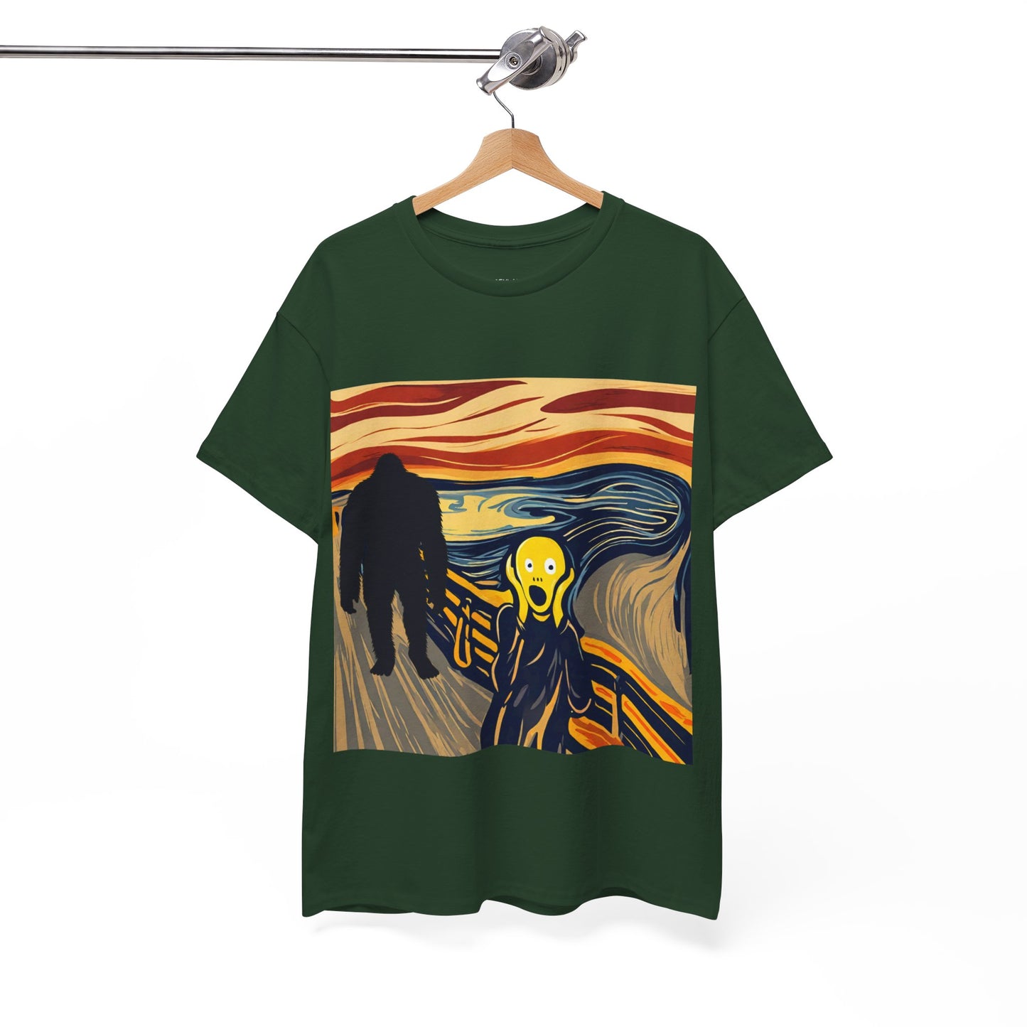 The Scream Meets Bigfoot A Startling Encounter - Flashlander Gym Shirt