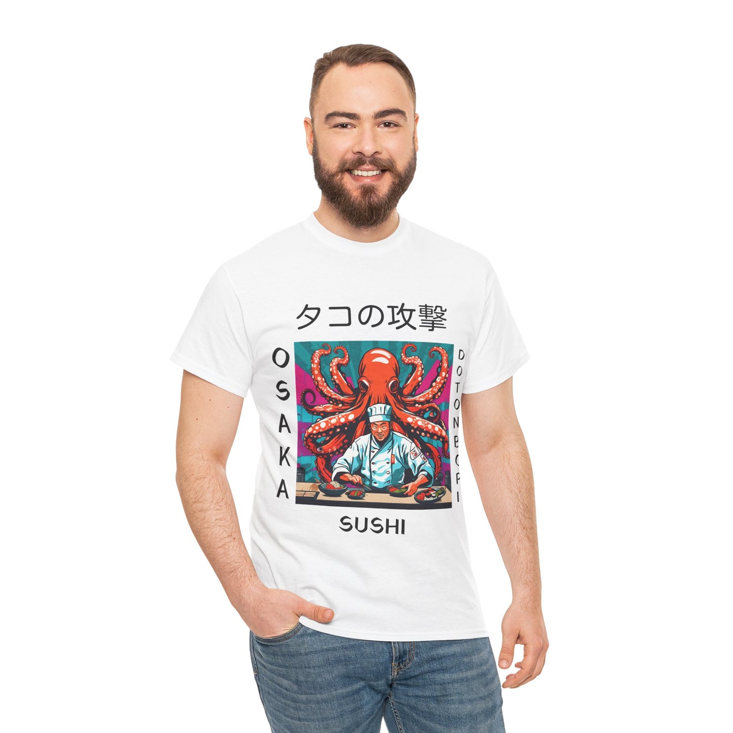 Octopus Escape Sushi Chef - Flashlander Gym Shirt