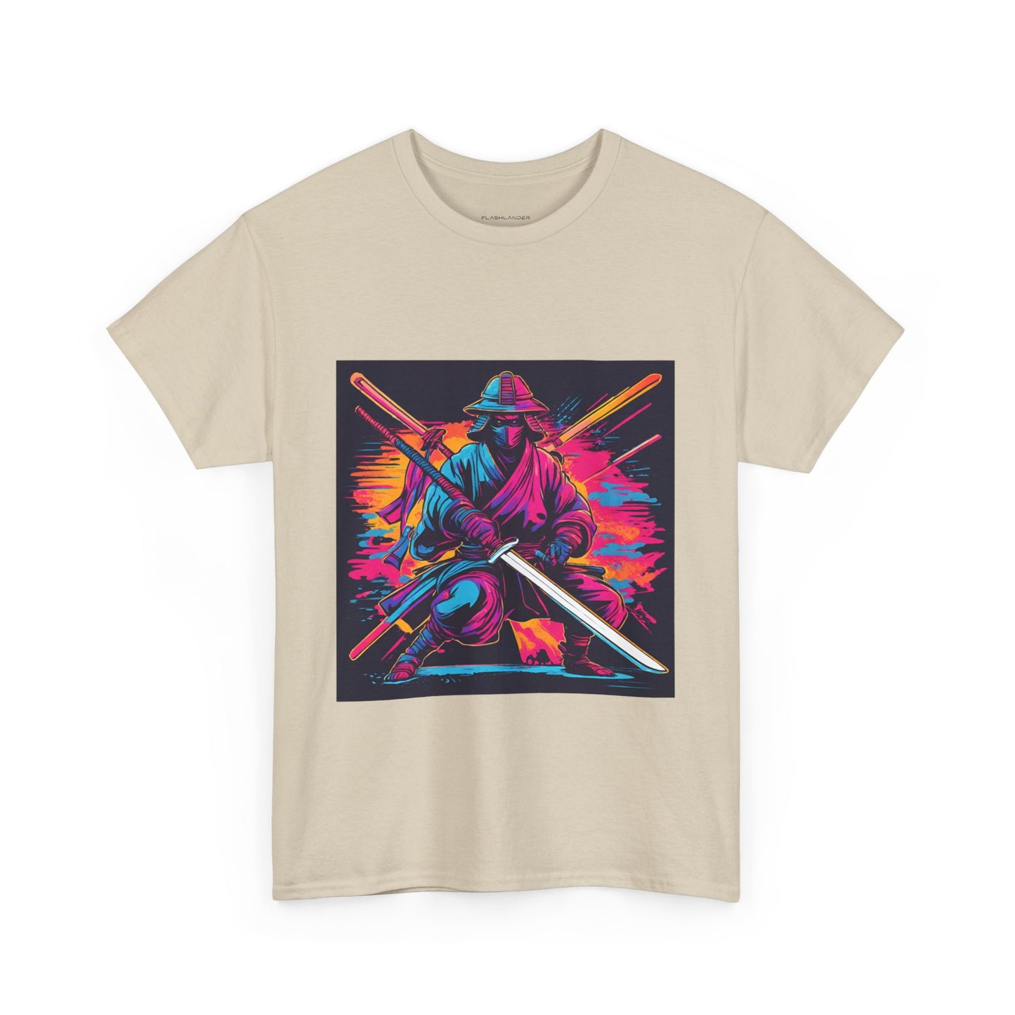 Samurai Warrior Sunset - Flashlander Gym Shirt