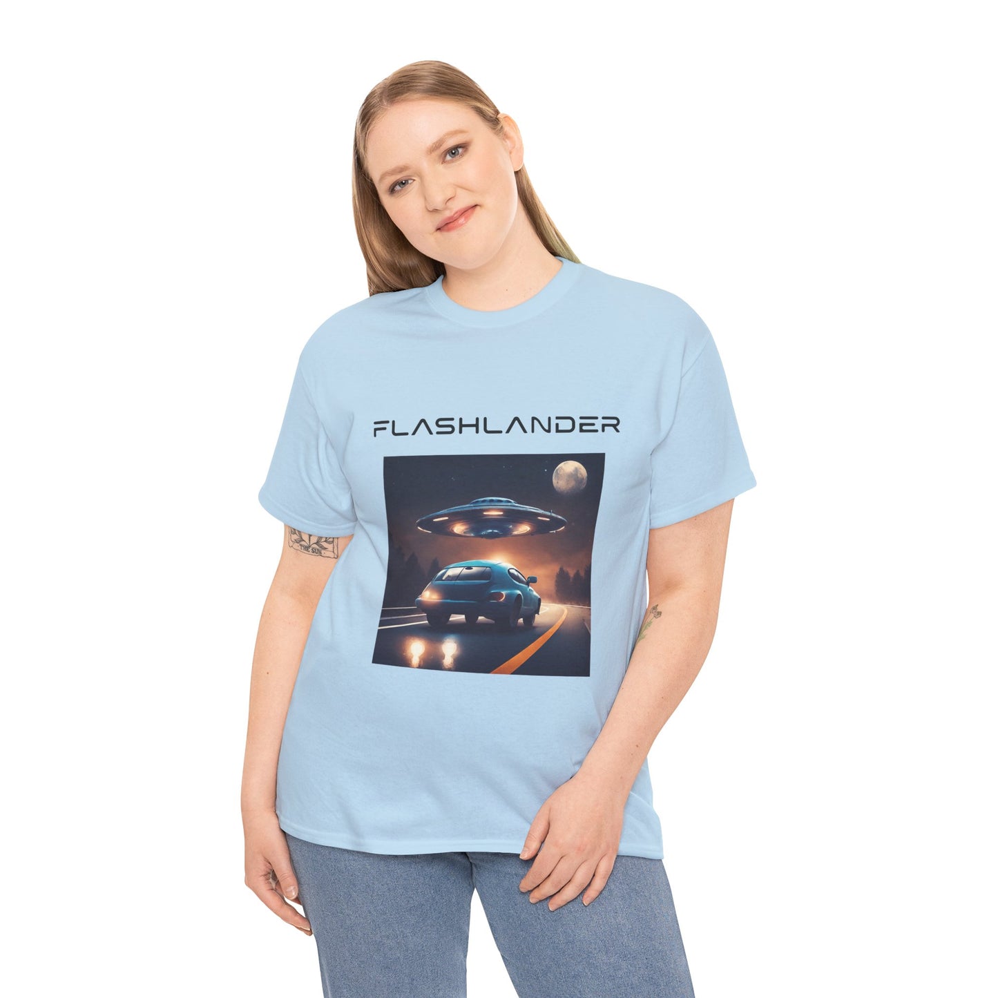 Retro UFO Alien Flashlander Gym Shirt