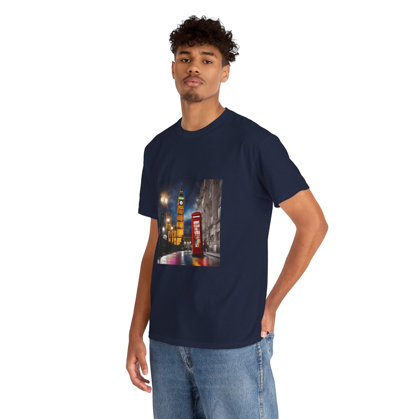 London City Big Ben, Reino Unido, Inglaterra Camisa Unisex Heavy Cotton Camiseta Marca Flashlander