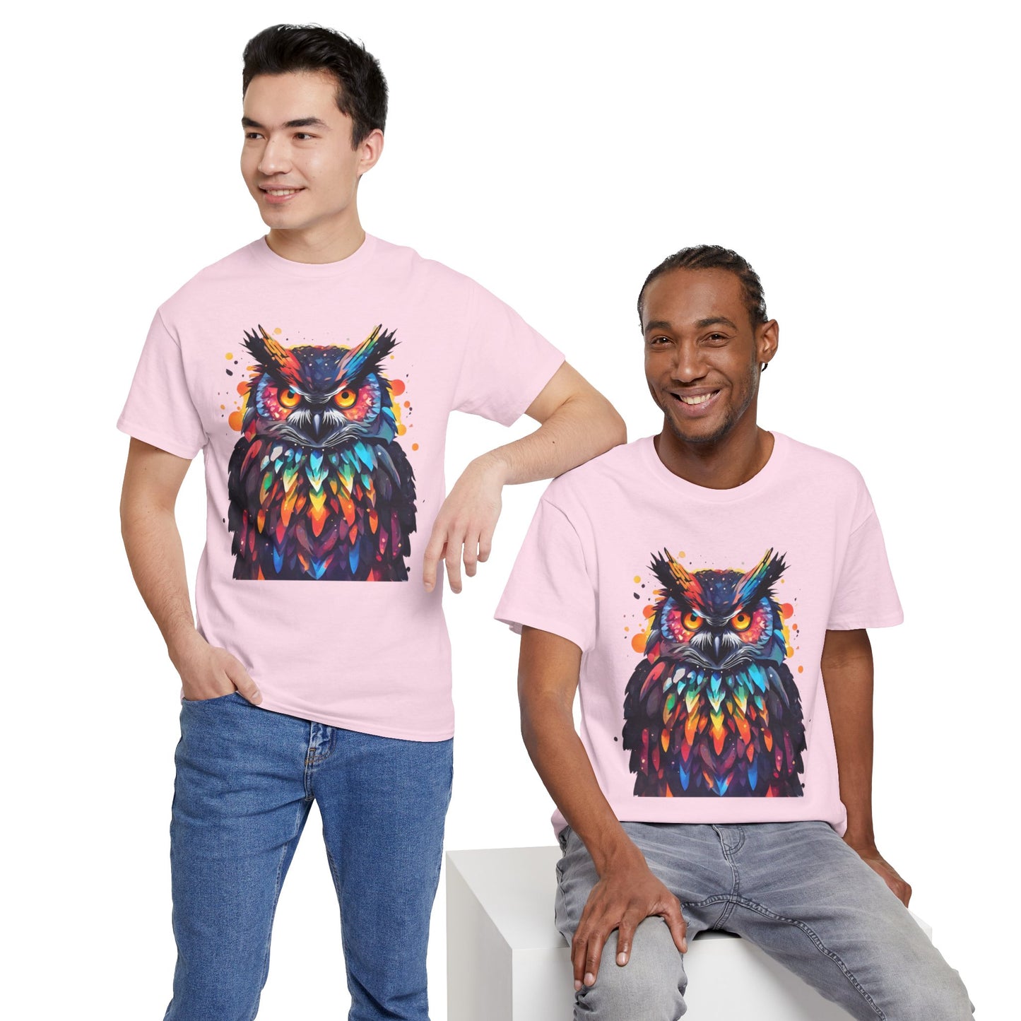 Camiseta sinfónica con plumas de búho Flashlander