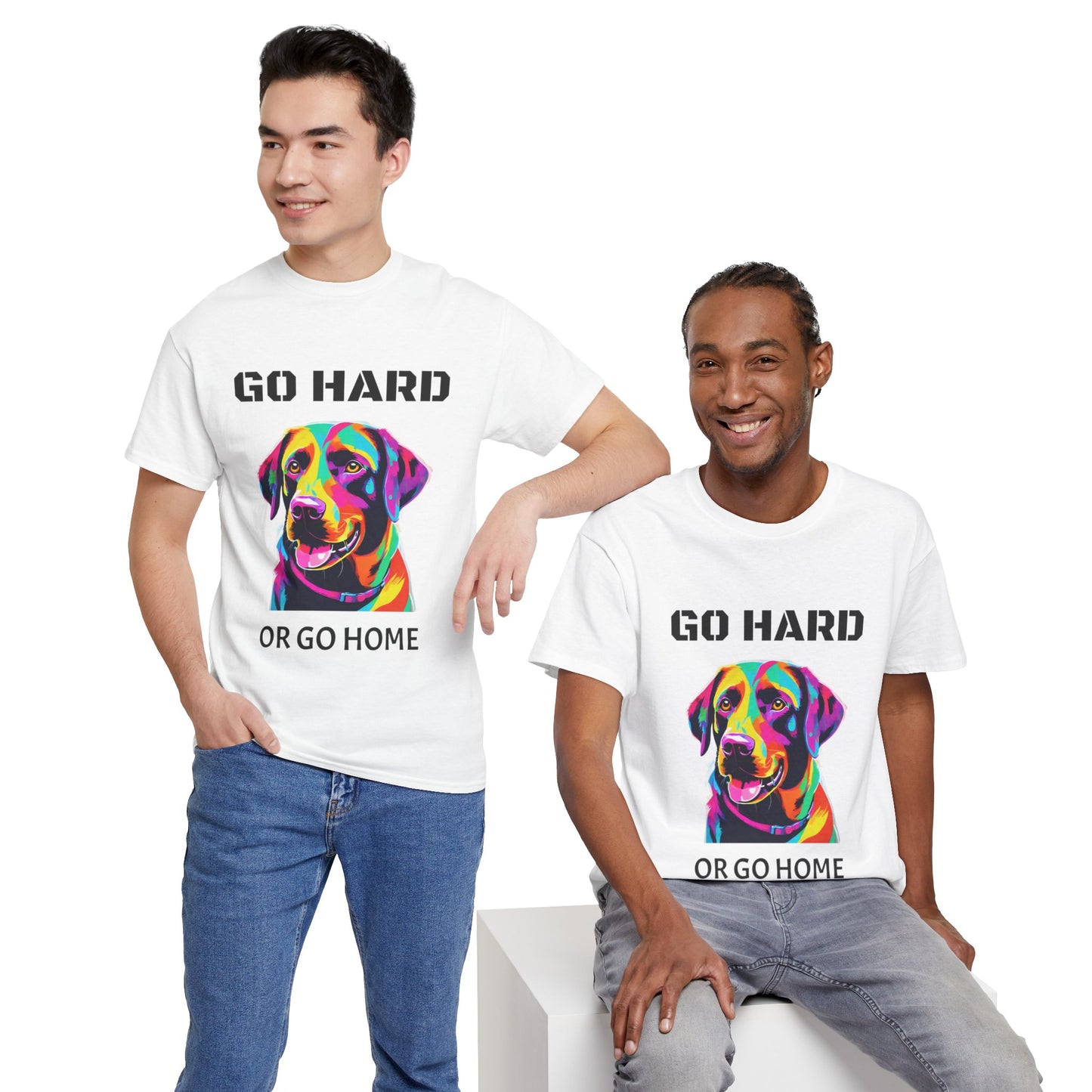 Labrador Retriever Dog Pop Art  - Go Hard Or Go Home Flashlander Gym Shirt