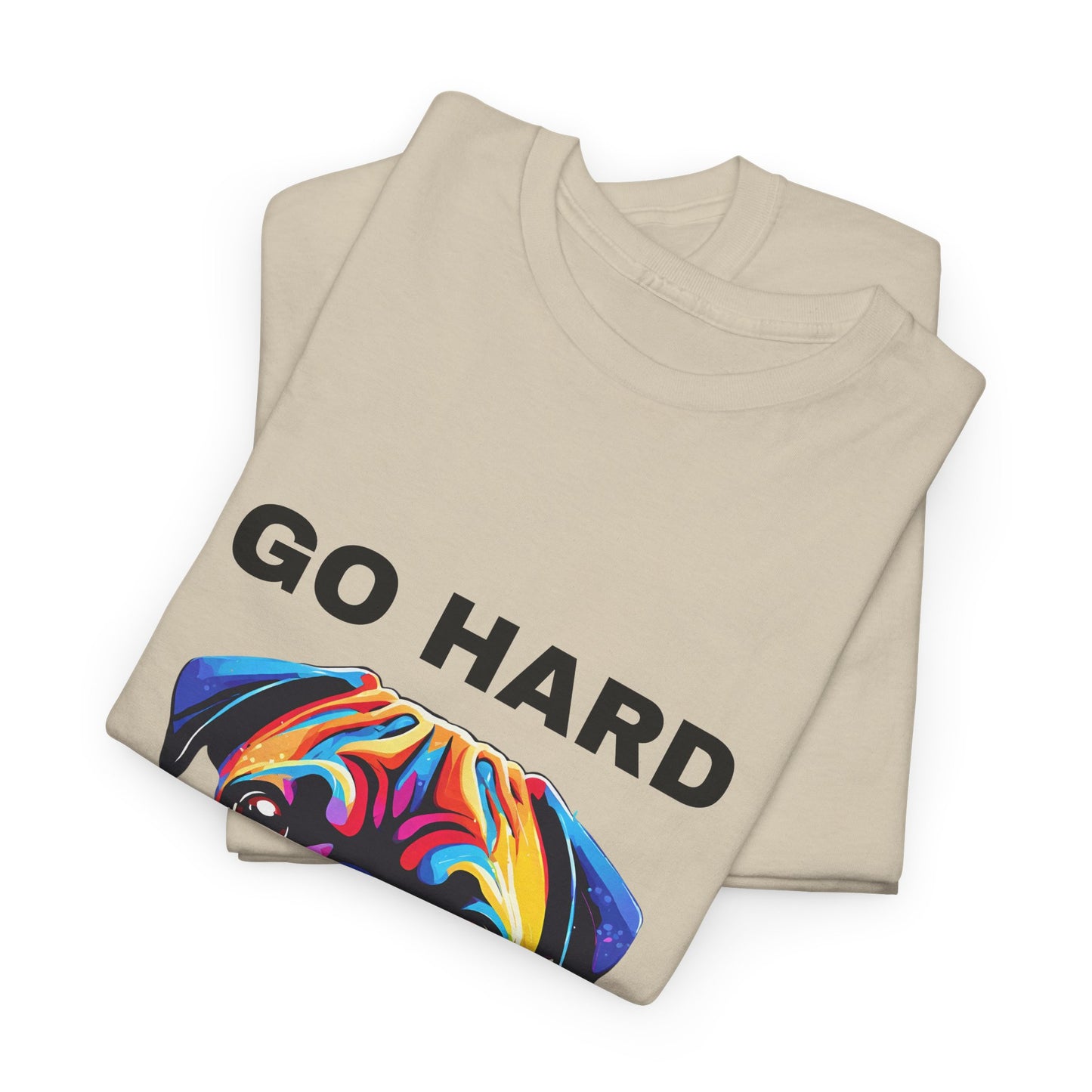 Pug Dog Pop Art  - Go Hard Or Go Home Flashlander Gym Shirt