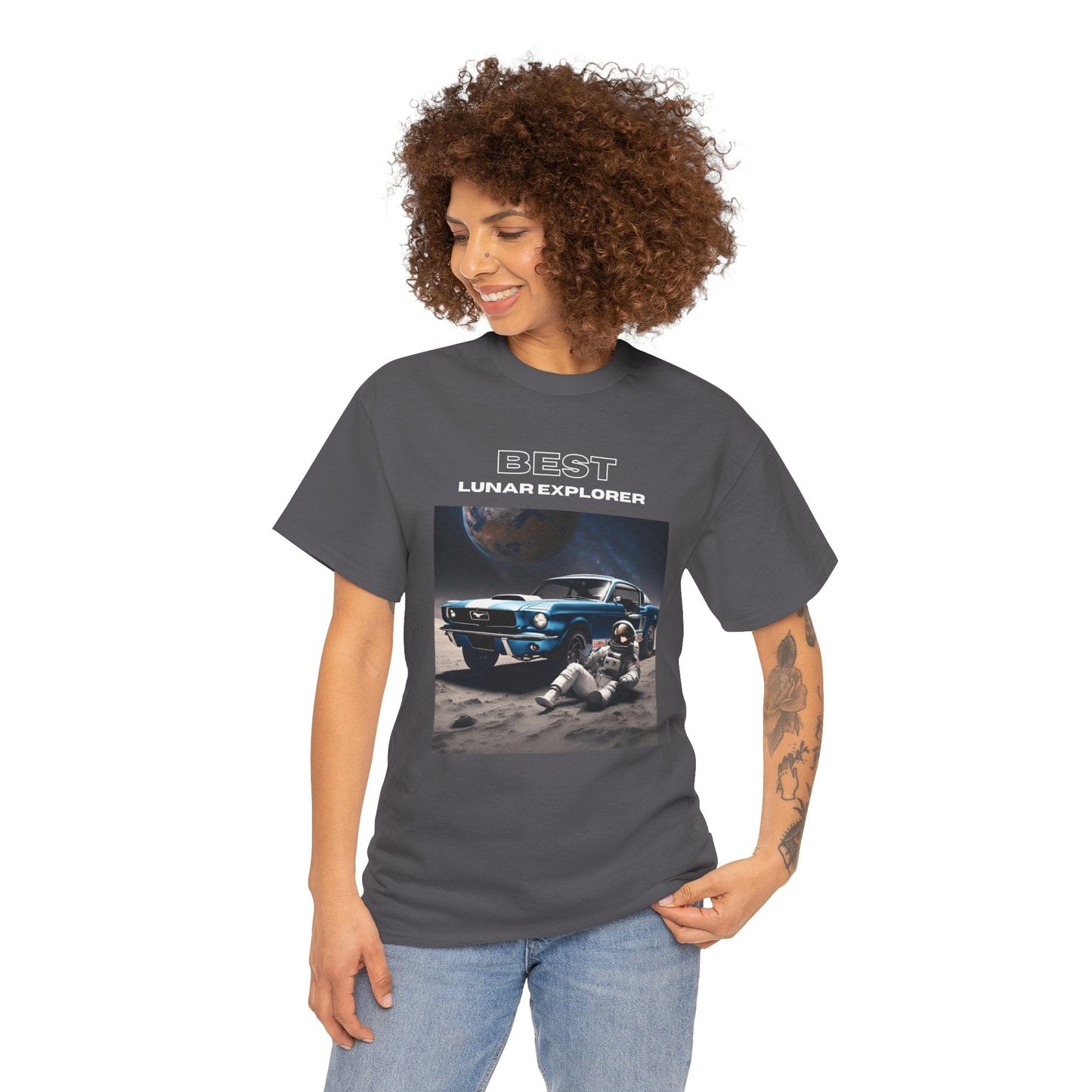 Astronaut Adventure Best Lunar Explorer Graphic Tee Flashlander