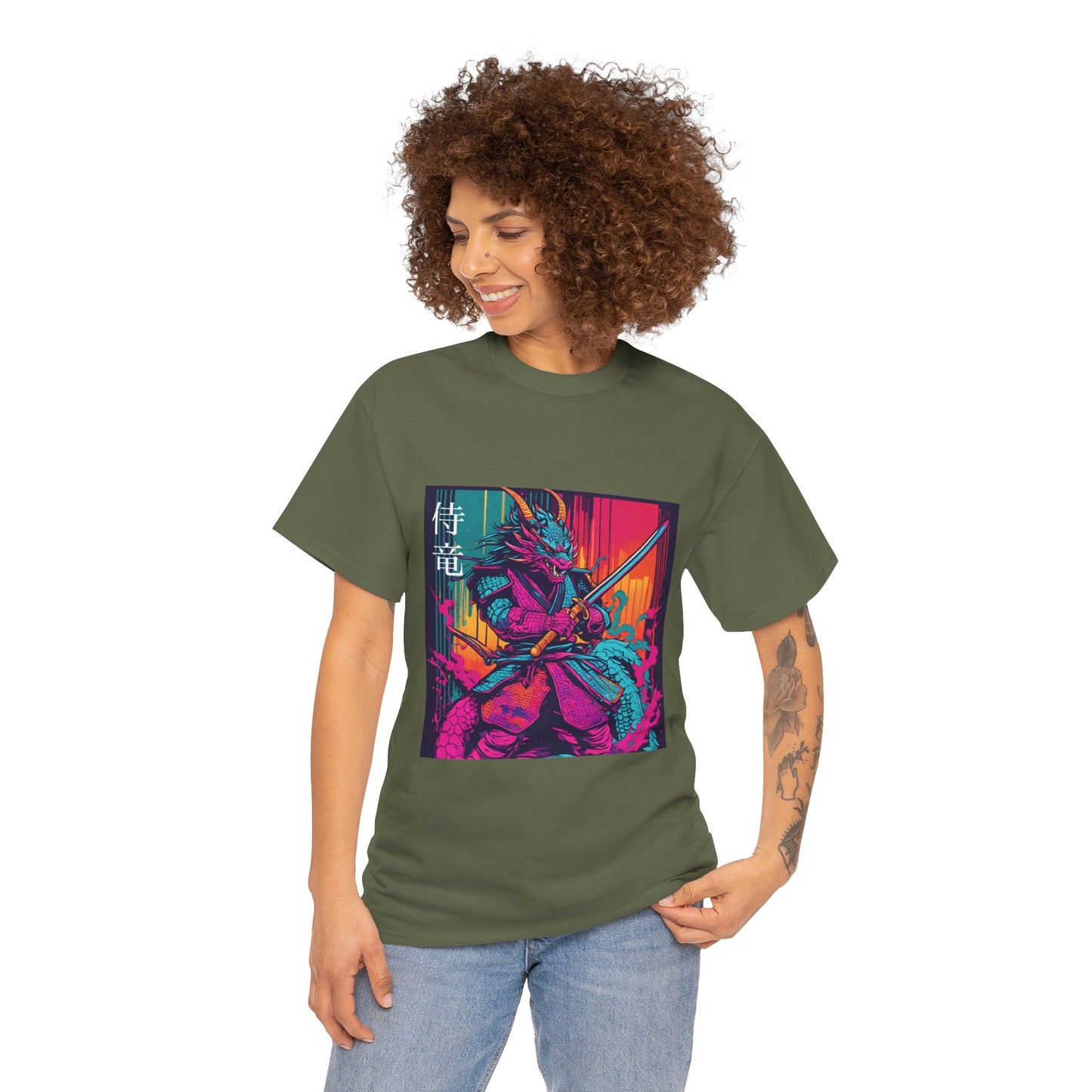 Dragon Samurai Pop Art - Flashlander Gym Shirt