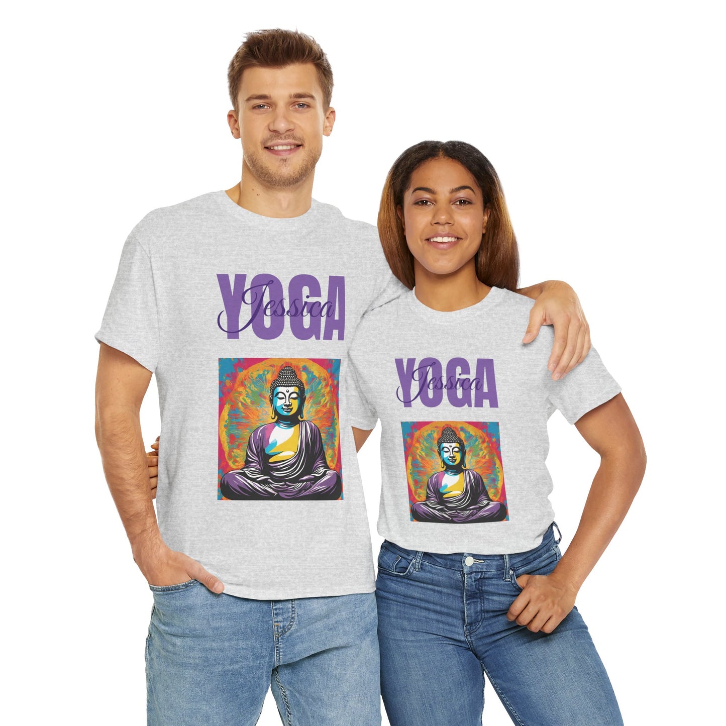 Personalized Yoga Shirt - Buddha Tee - Custom Name Flashlander Yoga Tee