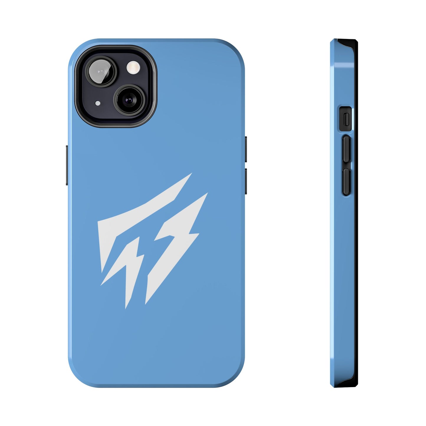 Flashlander Thunders Tough Phone Cases for all Iphone and Samsung Galaxy Light Blue