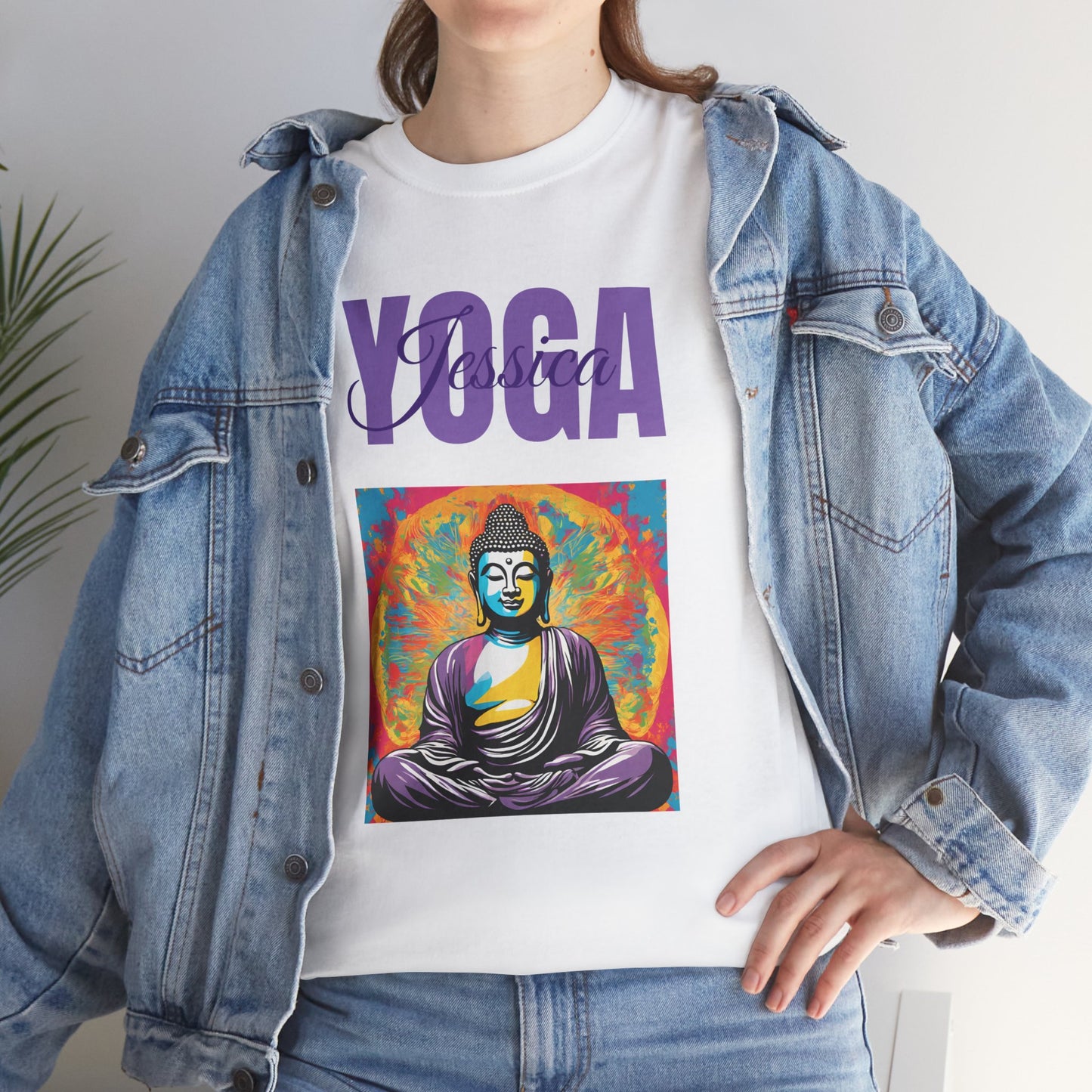 Personalized Yoga Shirt - Buddha Tee - Custom Name Flashlander Yoga Tee