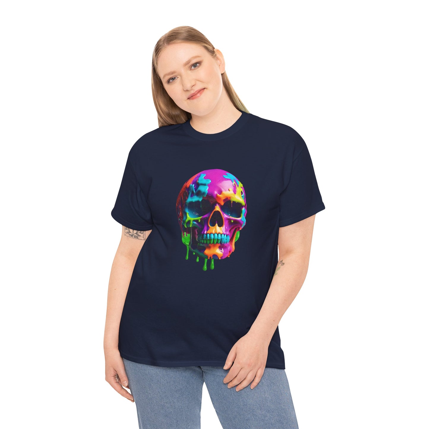 Neon Meltdown Skull Flashlander Gym Shirt