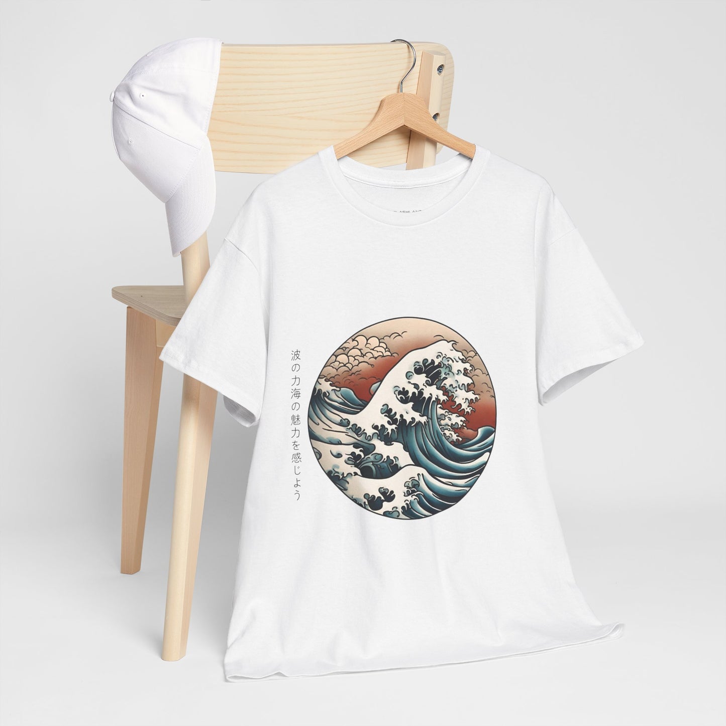 Japanese Sea Waves with Custom Japanese Name - Flashlander Gym Shirt