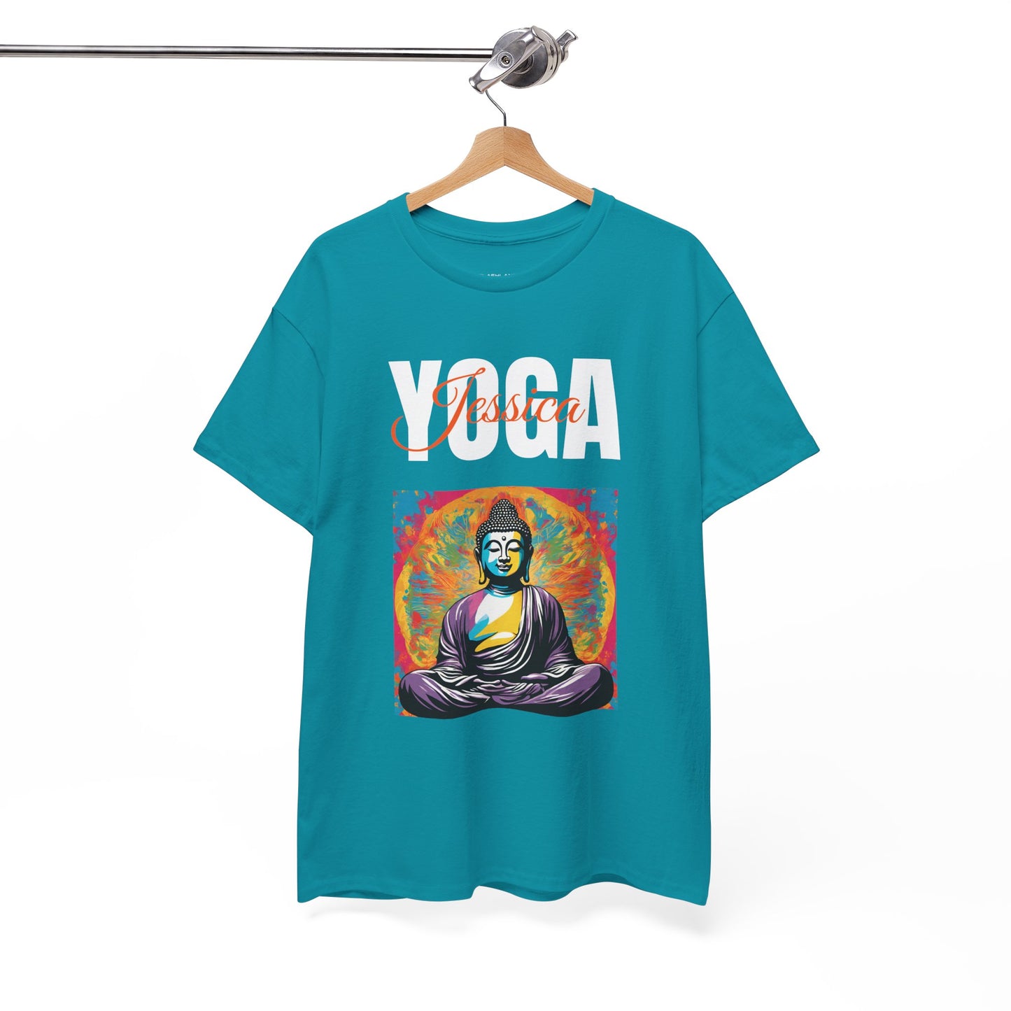 Personalized Yoga Shirt - Buddha Tee - Custom Name Flashlander Yoga Tee