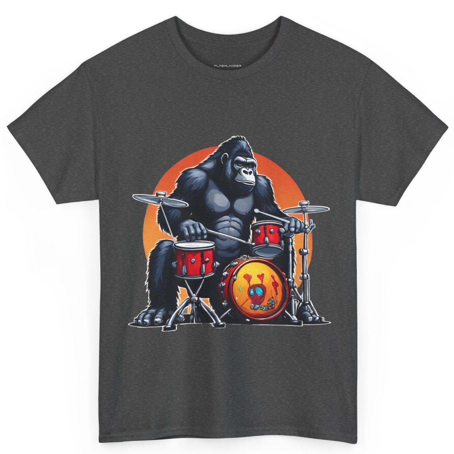 Camiseta deportiva Groove Gorilla Drummer Flashlander