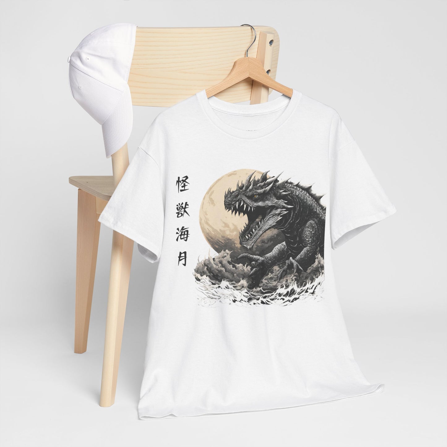 T-shirt de sport Flashlander, le monstre marin Kraken émerge, menace au clair de lune