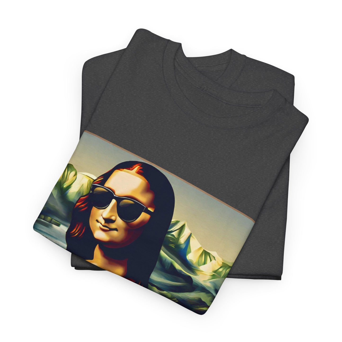 Funny modern Mona Lisa - Flashlander Gym Shirt