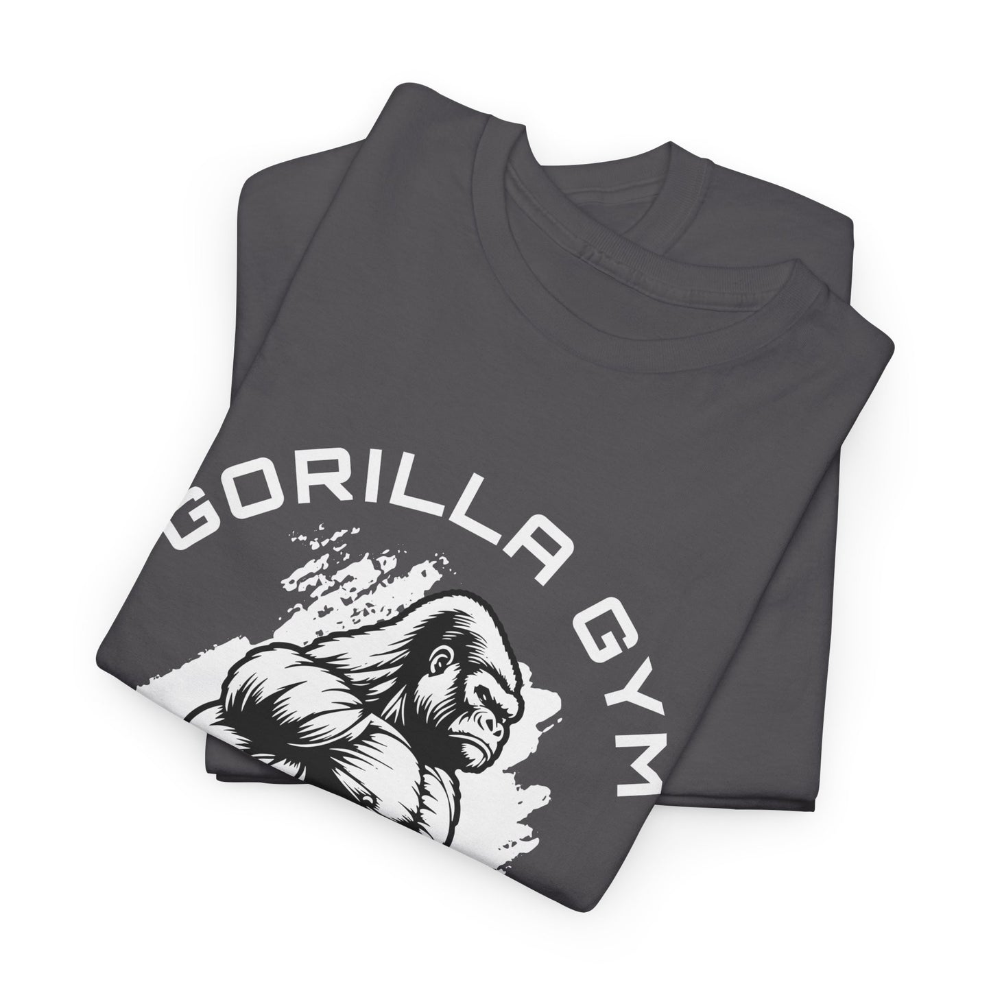 T-shirt de sport Gorilla Flashlander en coton unisexe, noir anthracite, graphique de performance