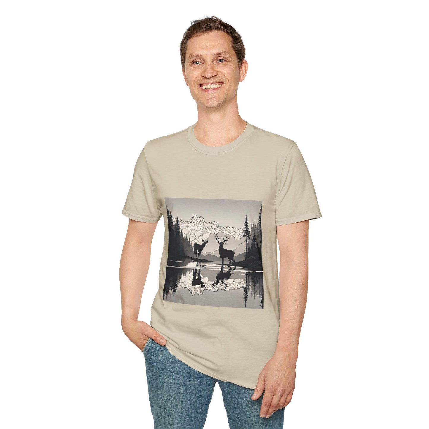 Wilderness Serenity Majestic Mountain Scenery Flashlander Gym Shirt