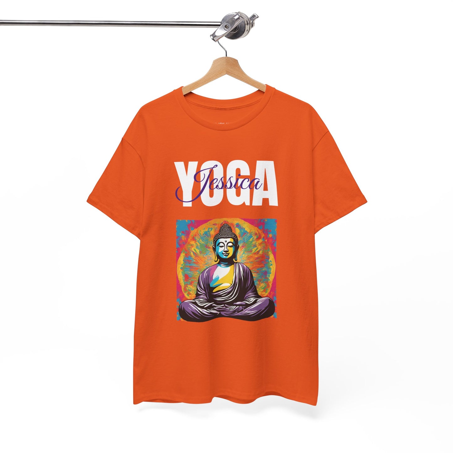 Personalized Yoga Shirt - Buddha Tee - Custom Name Flashlander Yoga Tee