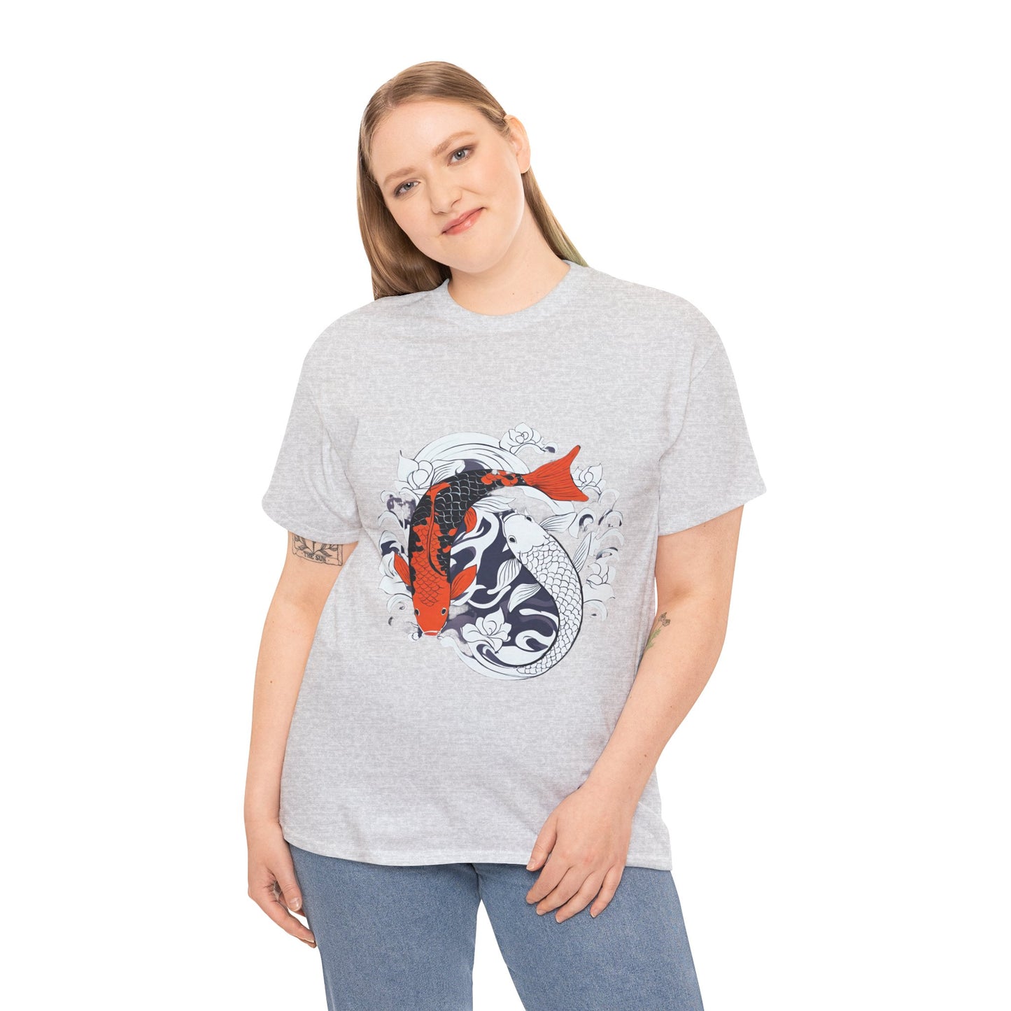 Yin Yang Japanese Koi Fish Flashlander Gym Shirt