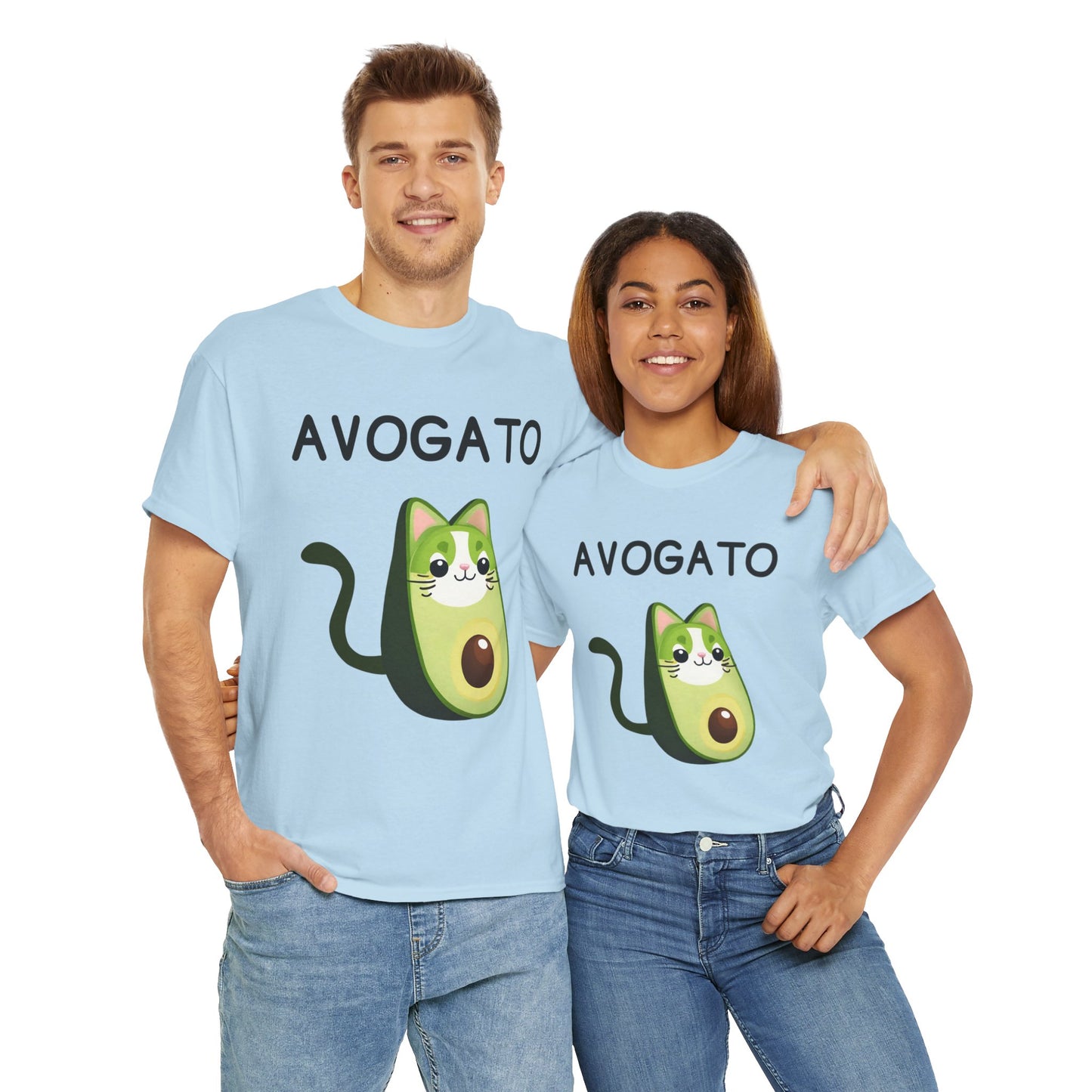 Avogato Funny Avocado Cat Face - Flashlander Gym Shirt