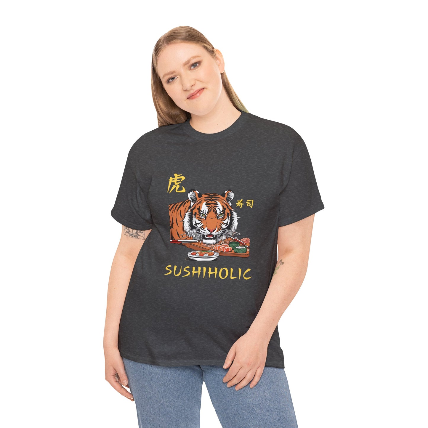 Tiger Sushi Lovers Sushiholic Graphic Tee Flashlander