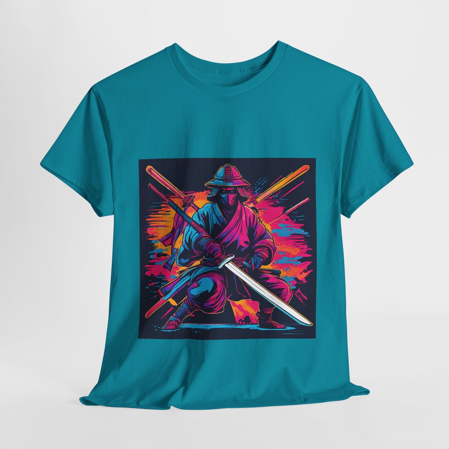 Samurai Warrior Sunset - Flashlander Gym Shirt