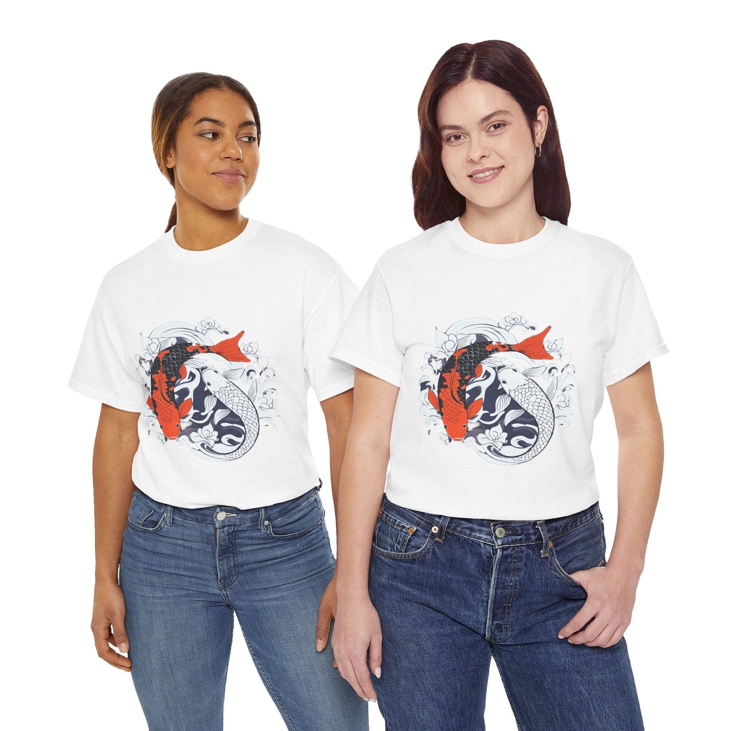 Yin Yang Japanese Koi Fish Flashlander Gym Shirt