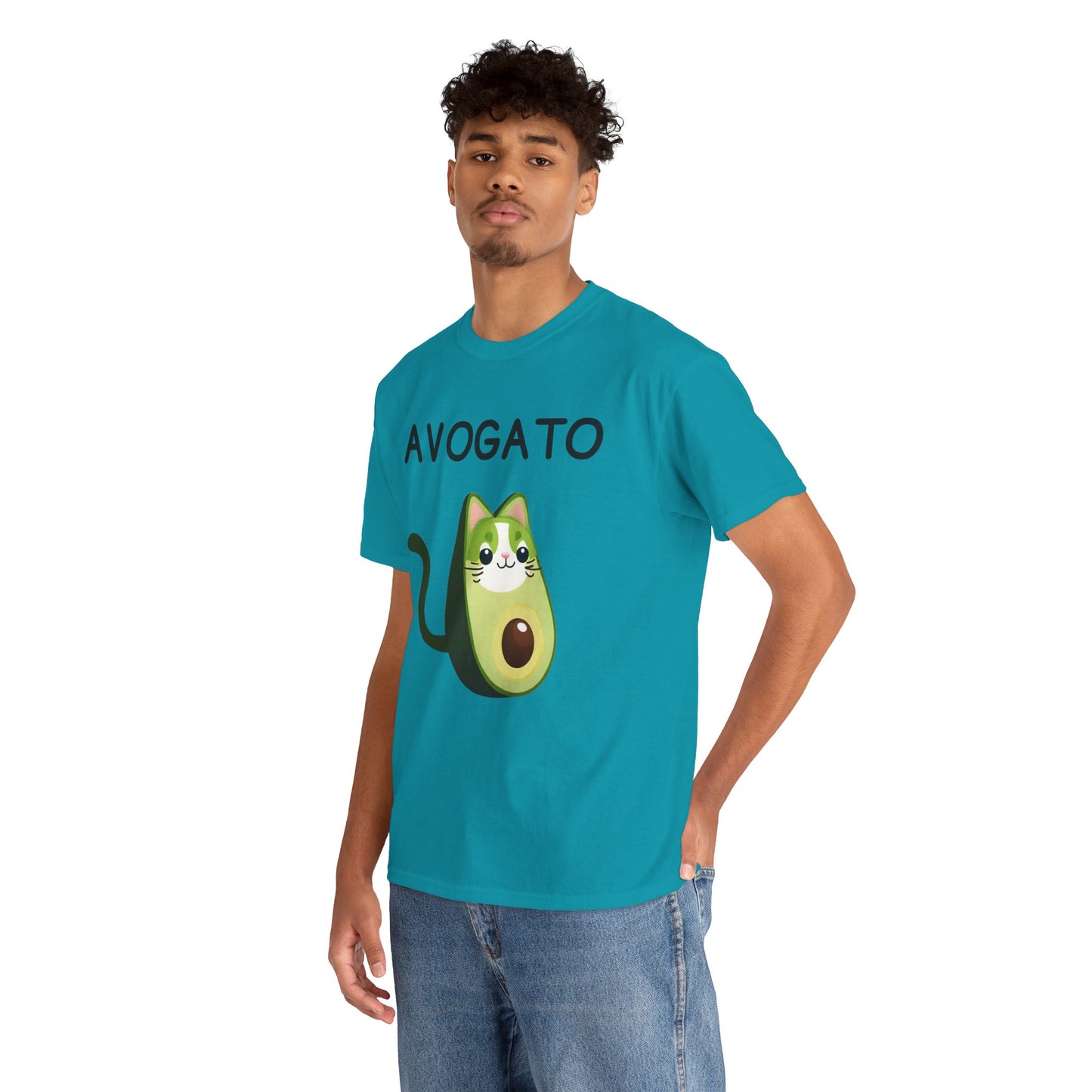 Avogato Funny Avocado Cat Face - Flashlander Gym Shirt