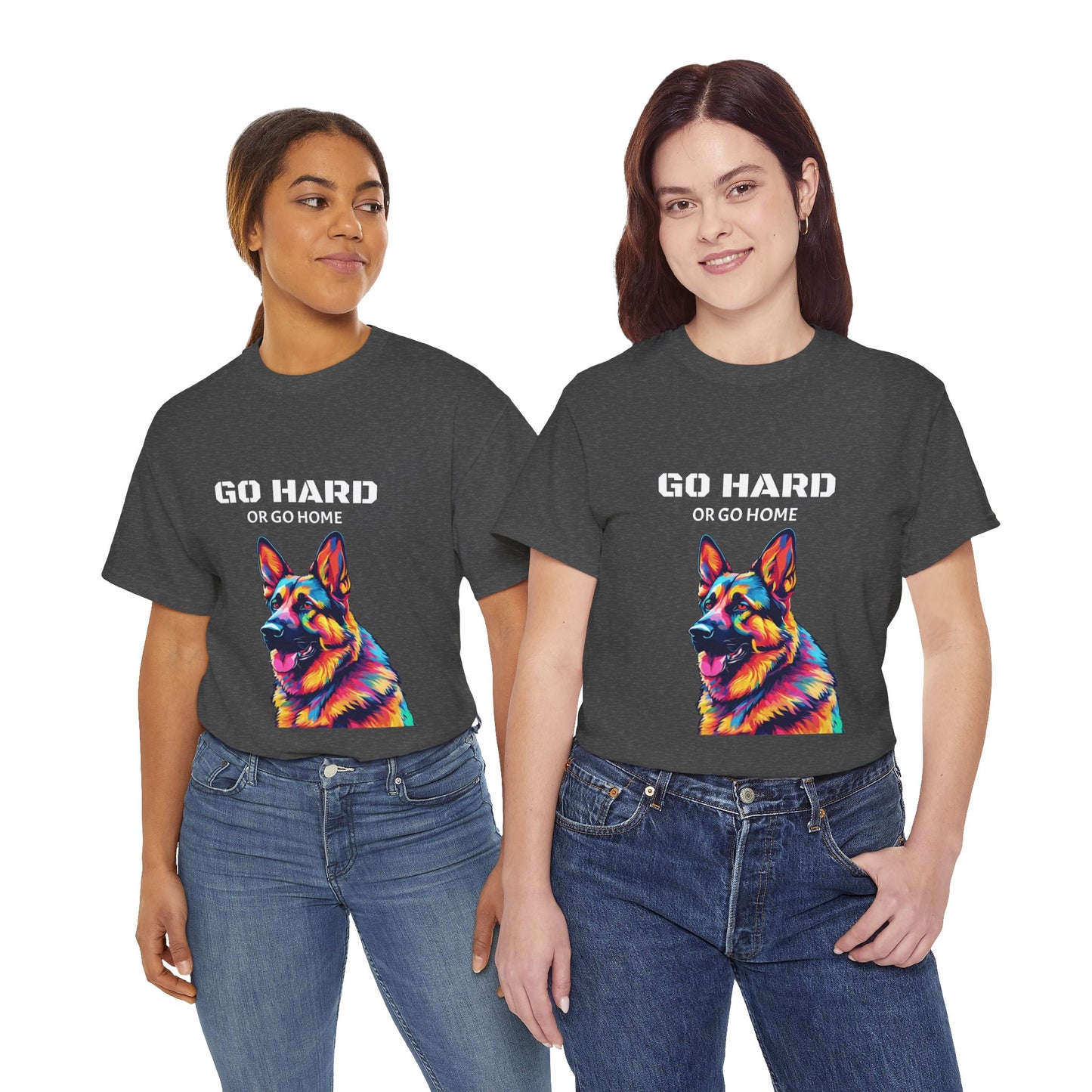 German Shepherd Dog Pop Art - Go Hard or Go Home Flashlander Gym Shirt