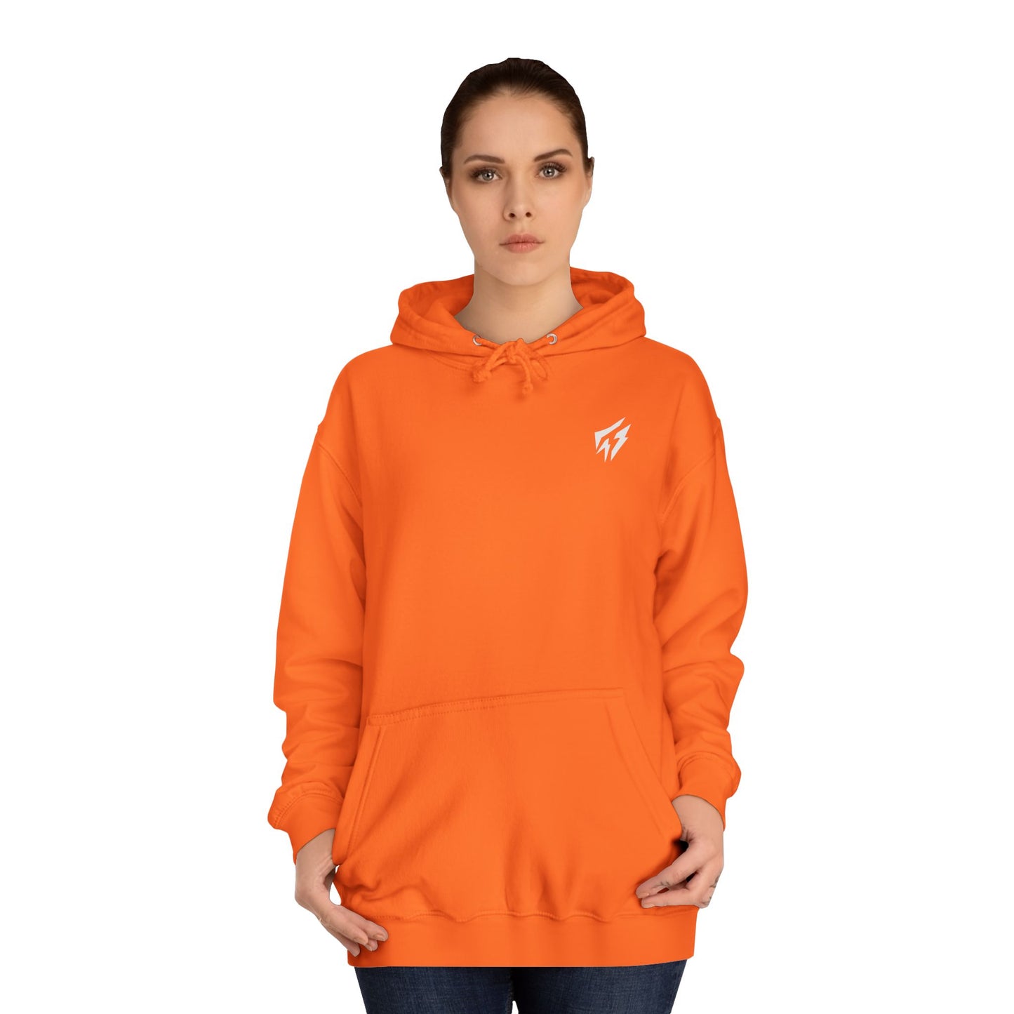 Flashlander Unisex Hoodie Personalized Hoodie Orange Crush