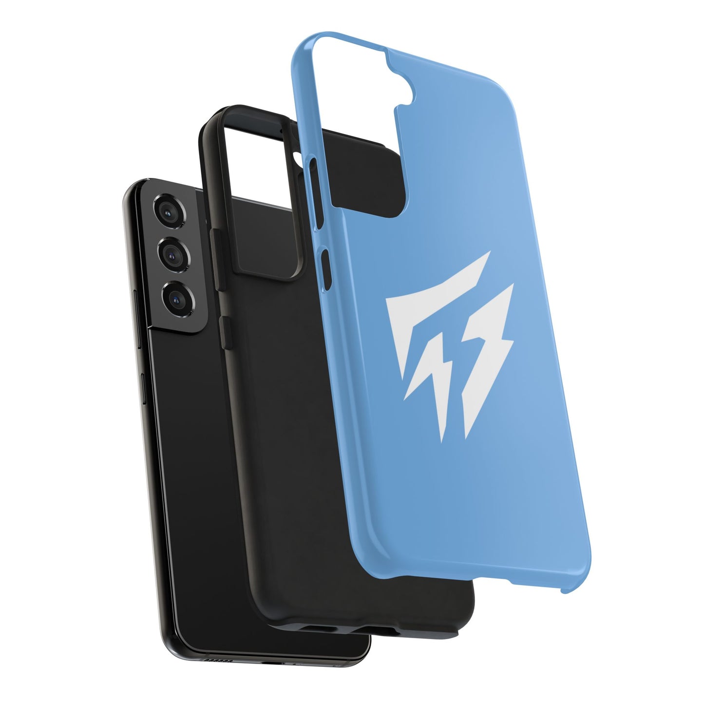 Flashlander Thunders Tough Phone Cases for all Iphone and Samsung Galaxy Light Blue