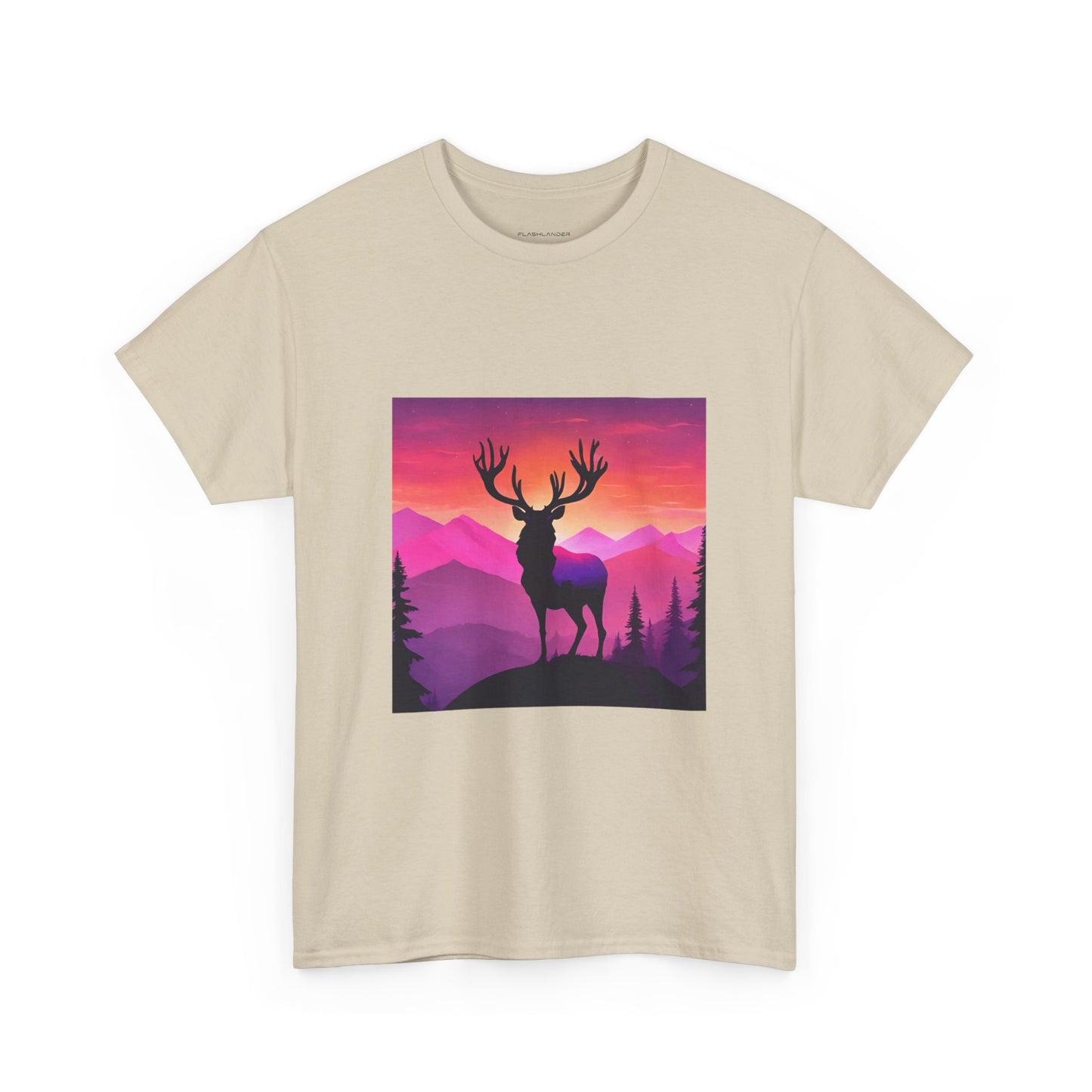 Deer Majestic Sunset Flashlander Gym Shirt