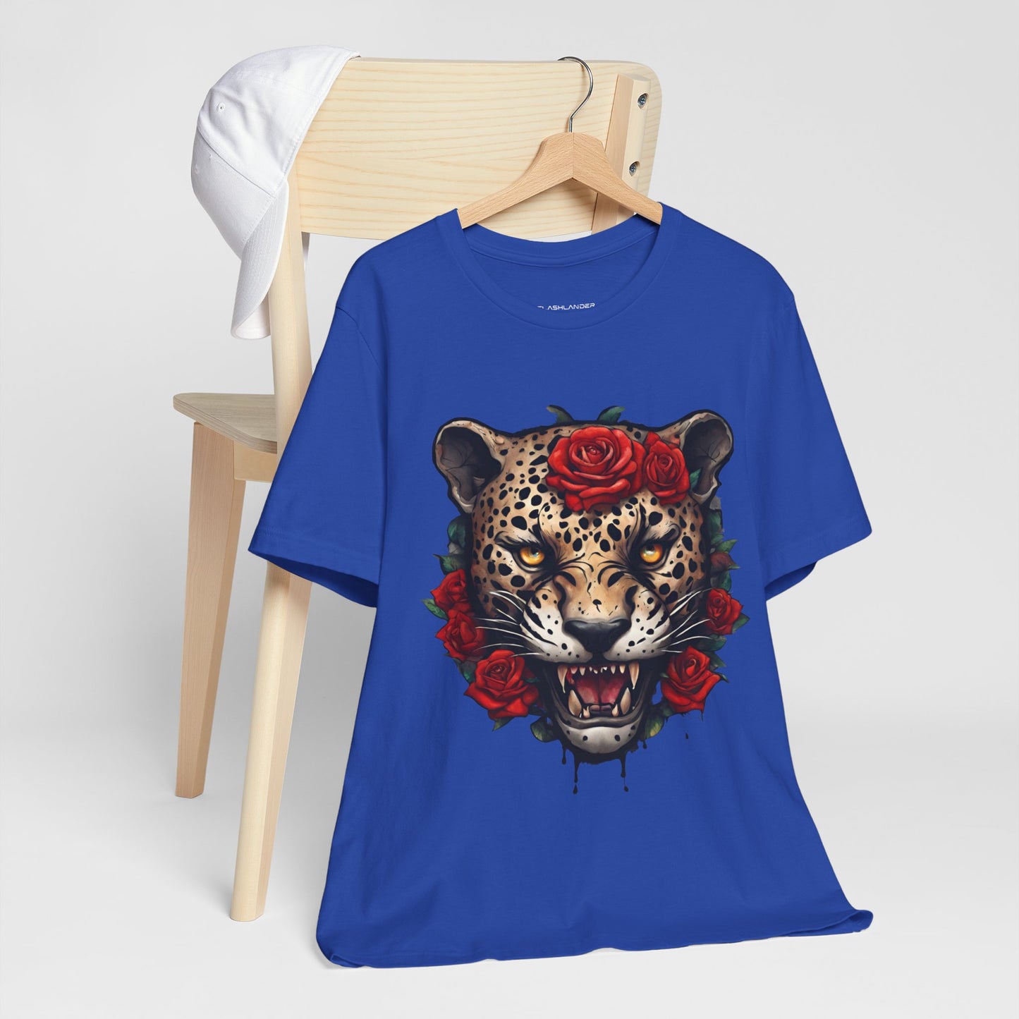 Jaguar Flames and Roses Graphic Tee Flashlander