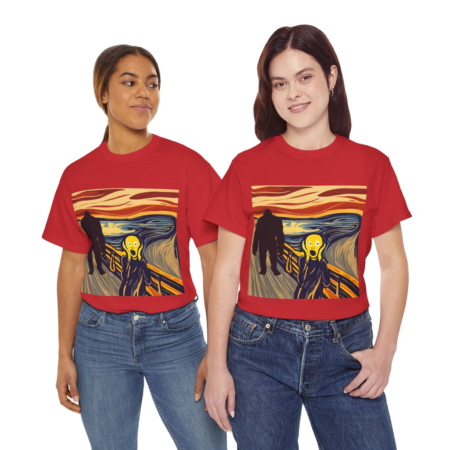 The Scream Meets Bigfoot A Startling Encounter - Flashlander Gym Shirt