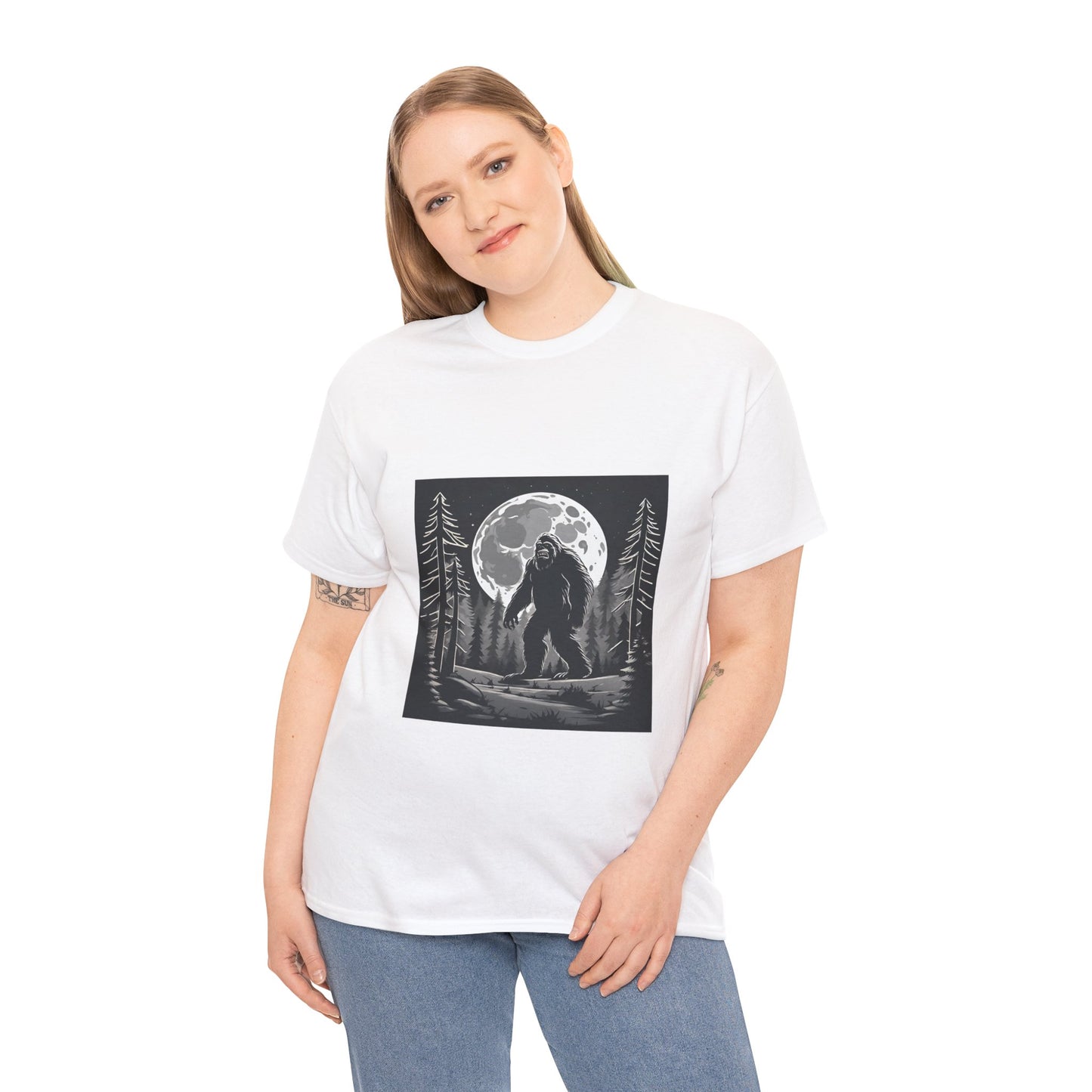 Bigfoot Funny Sasquatch Flashlander Gym Shirt