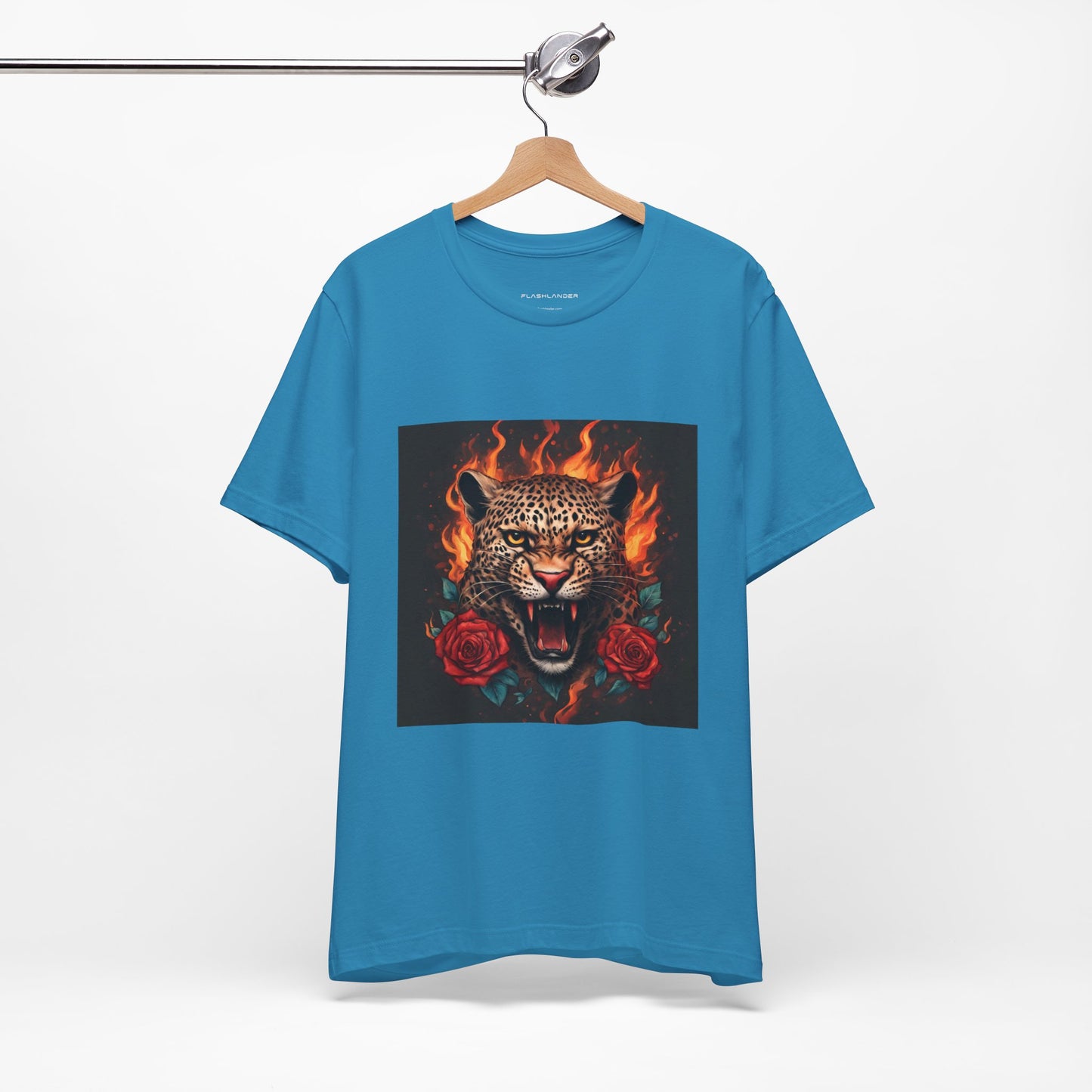 Leopard Flames Flashlander Gym Shirt