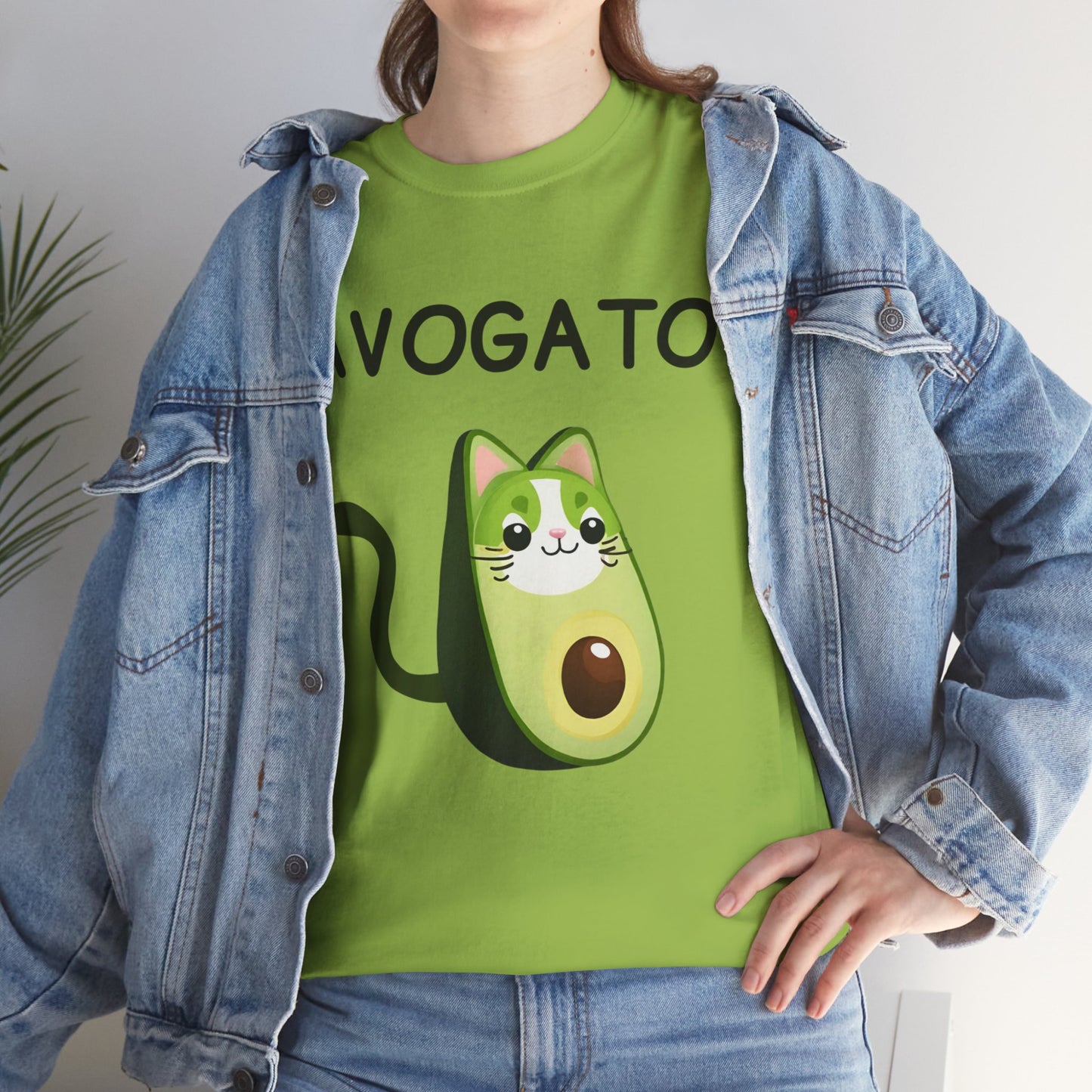 Avogato Funny Avocado Cat Face - Flashlander Gym Shirt