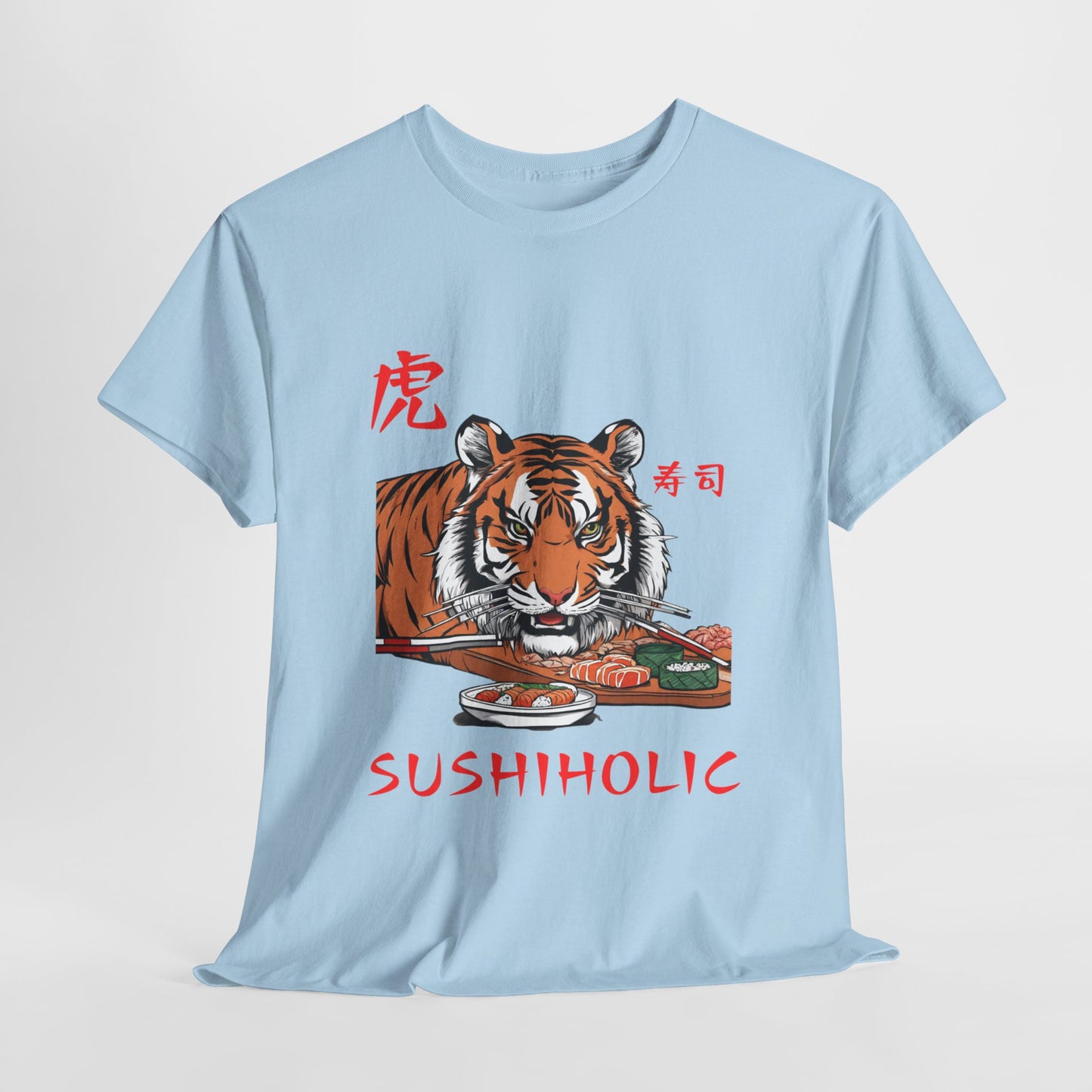 Tiger Sushi Lovers Sushiholic Graphic Tee Flashlander