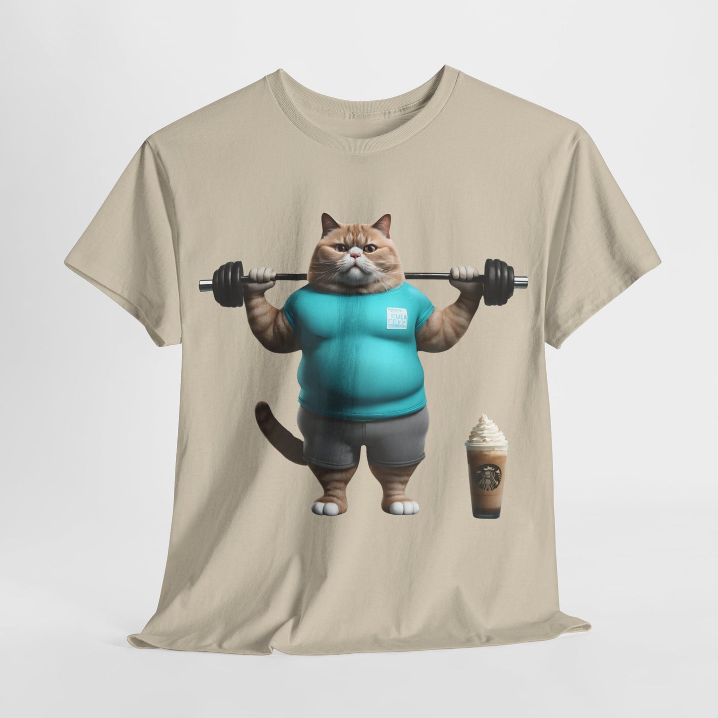 Funny Fat Cat Lifting - Flashlander Gym Shirt