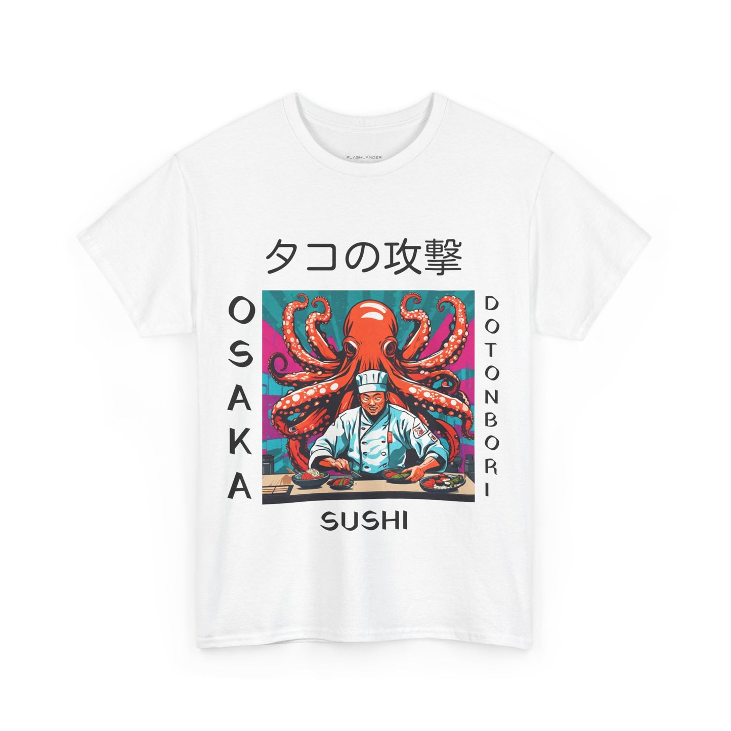 Octopus Escape Sushi Chef - Flashlander Gym Shirt