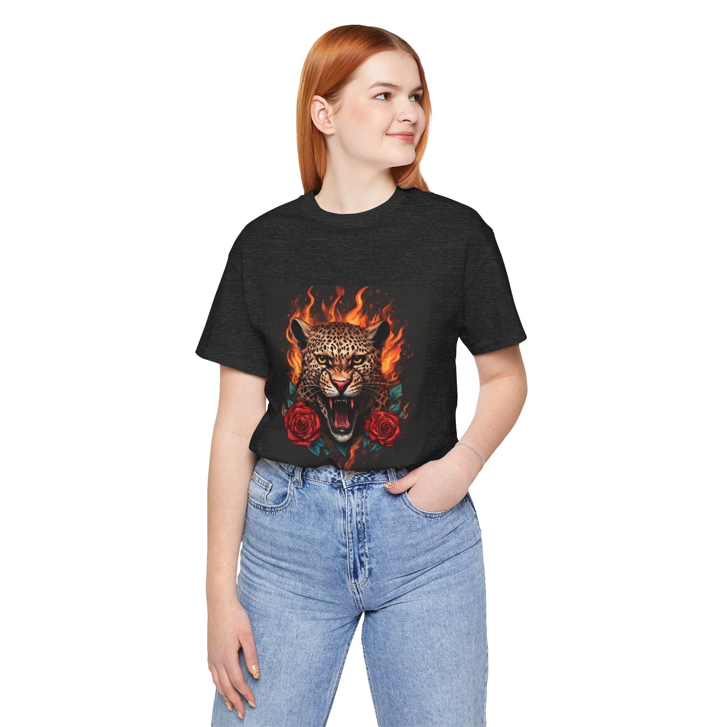 Leopard Flames Flashlander Gym Shirt