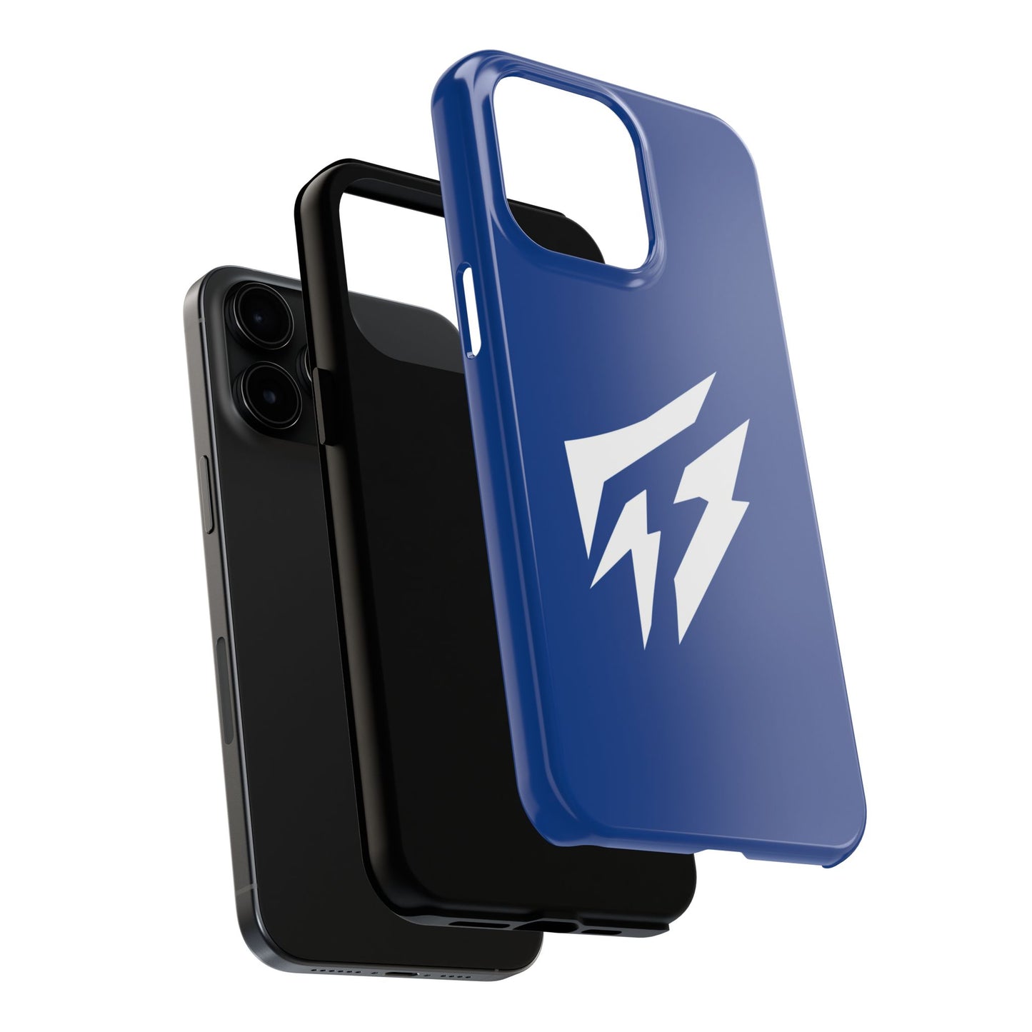 Flashlander Thunders Tough Phone Cases for all Iphone and Samsung Galaxy Dark Blue