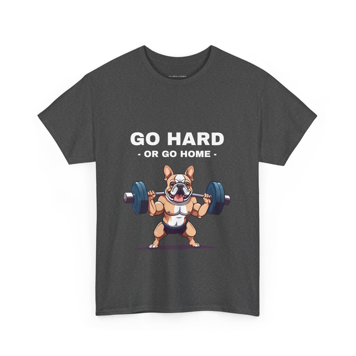 Muscular French Bulldog Dog Bodybuilding  - Flashlander Gym Shirt